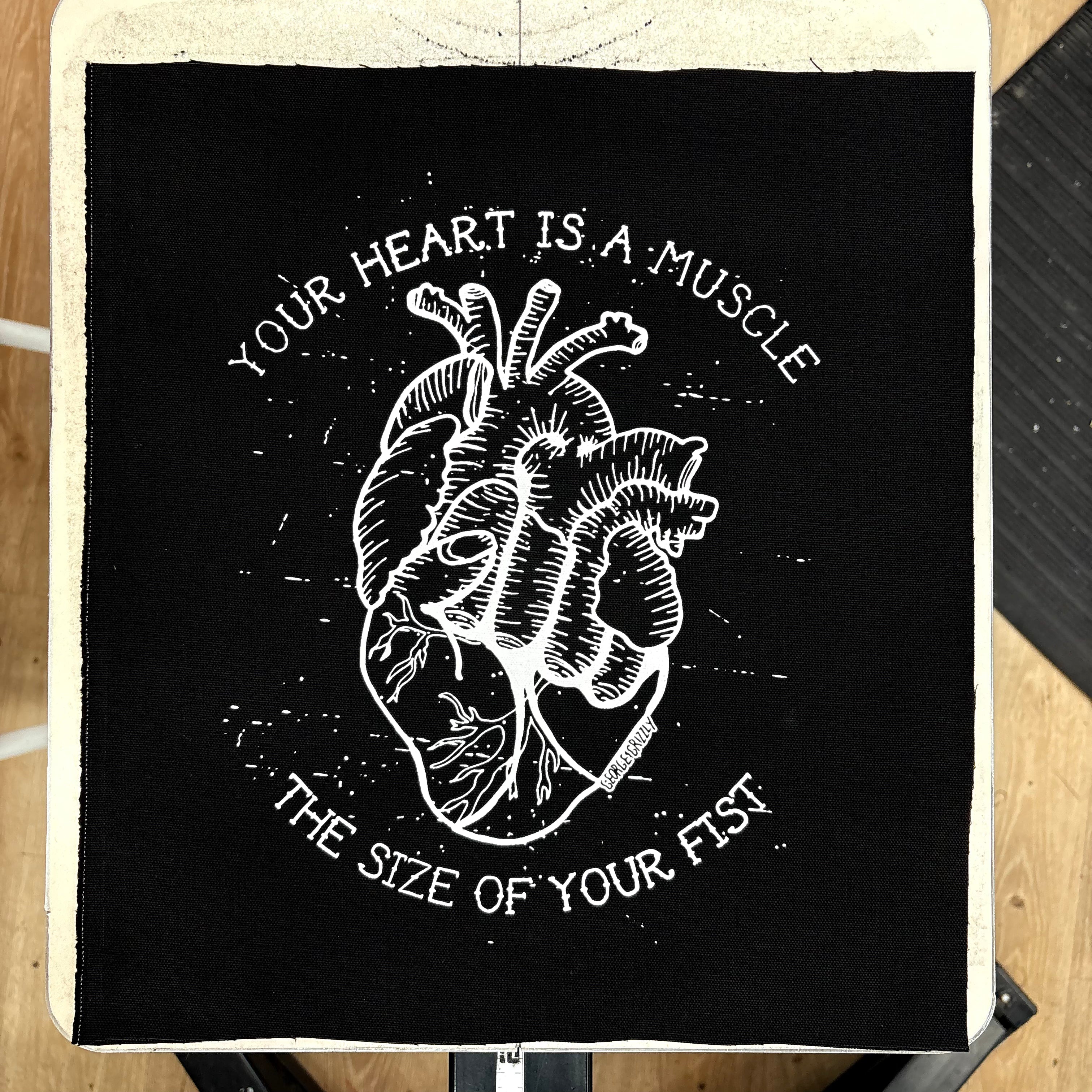 Your Heart Is A Muscle The Size Of Your Fist - Backpatch – Punk