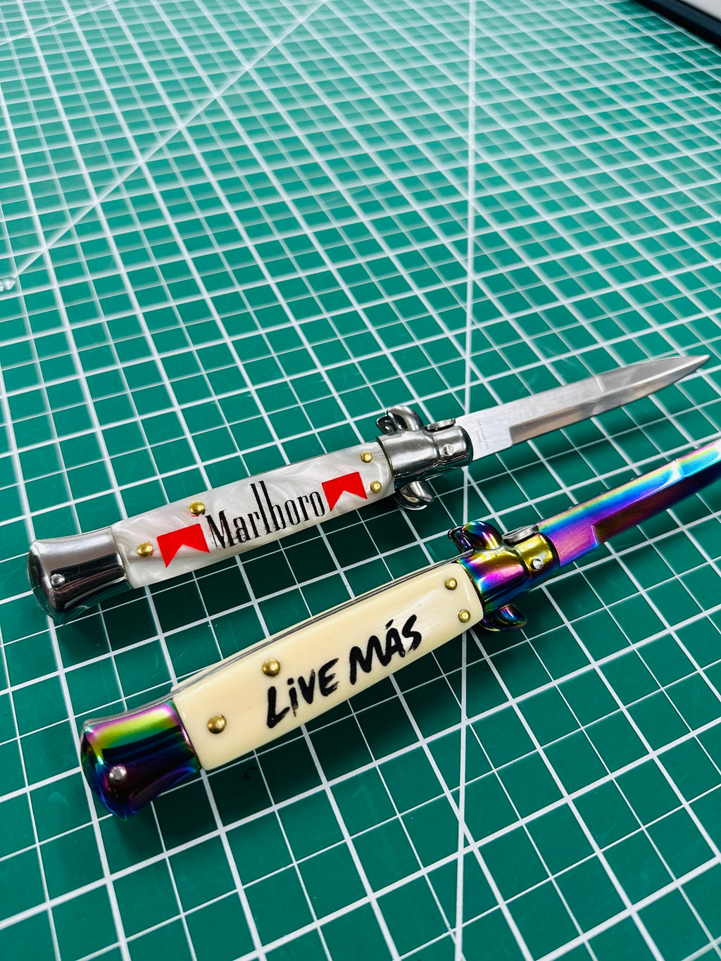 Cowboy Killer - Engraved Switchblade