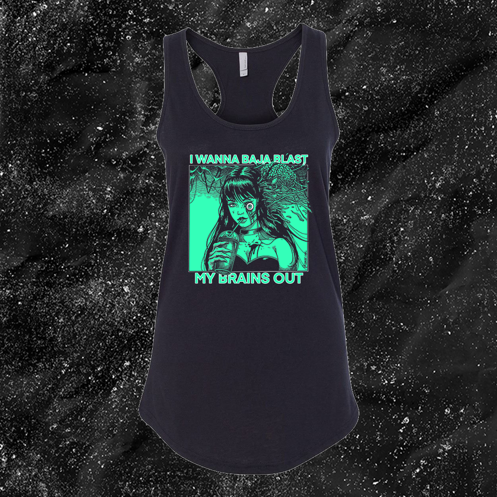 I Want To Baja Blast My Brains Out - Baja Blast Color Version - Spade.Ink