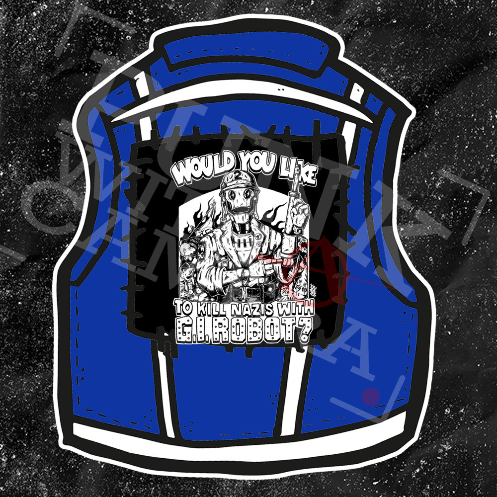 Would You Like To Kill Nazis With GI Robot? - Backpatch