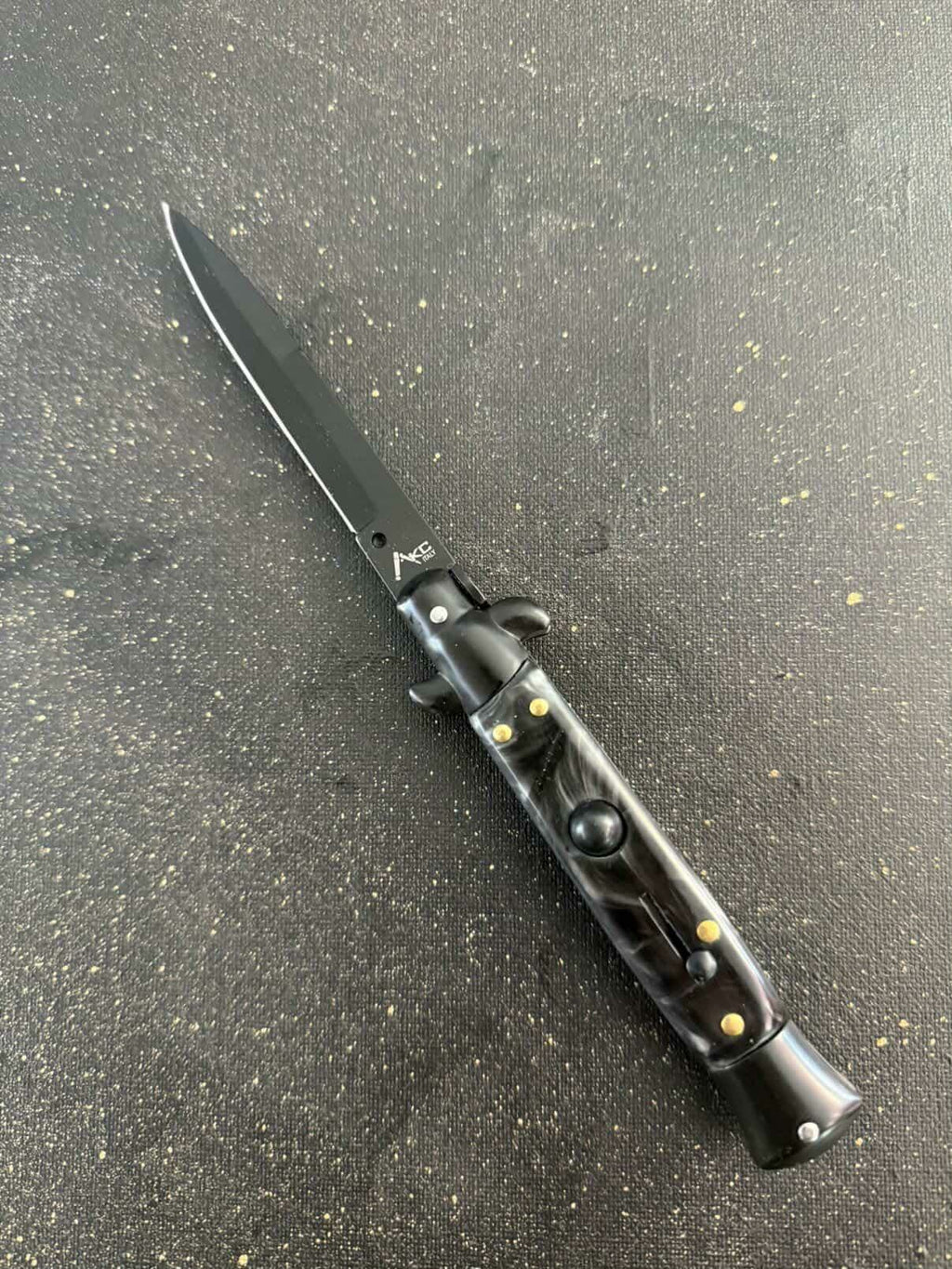 Dead Men Don't Rape - Engraved Switchblade