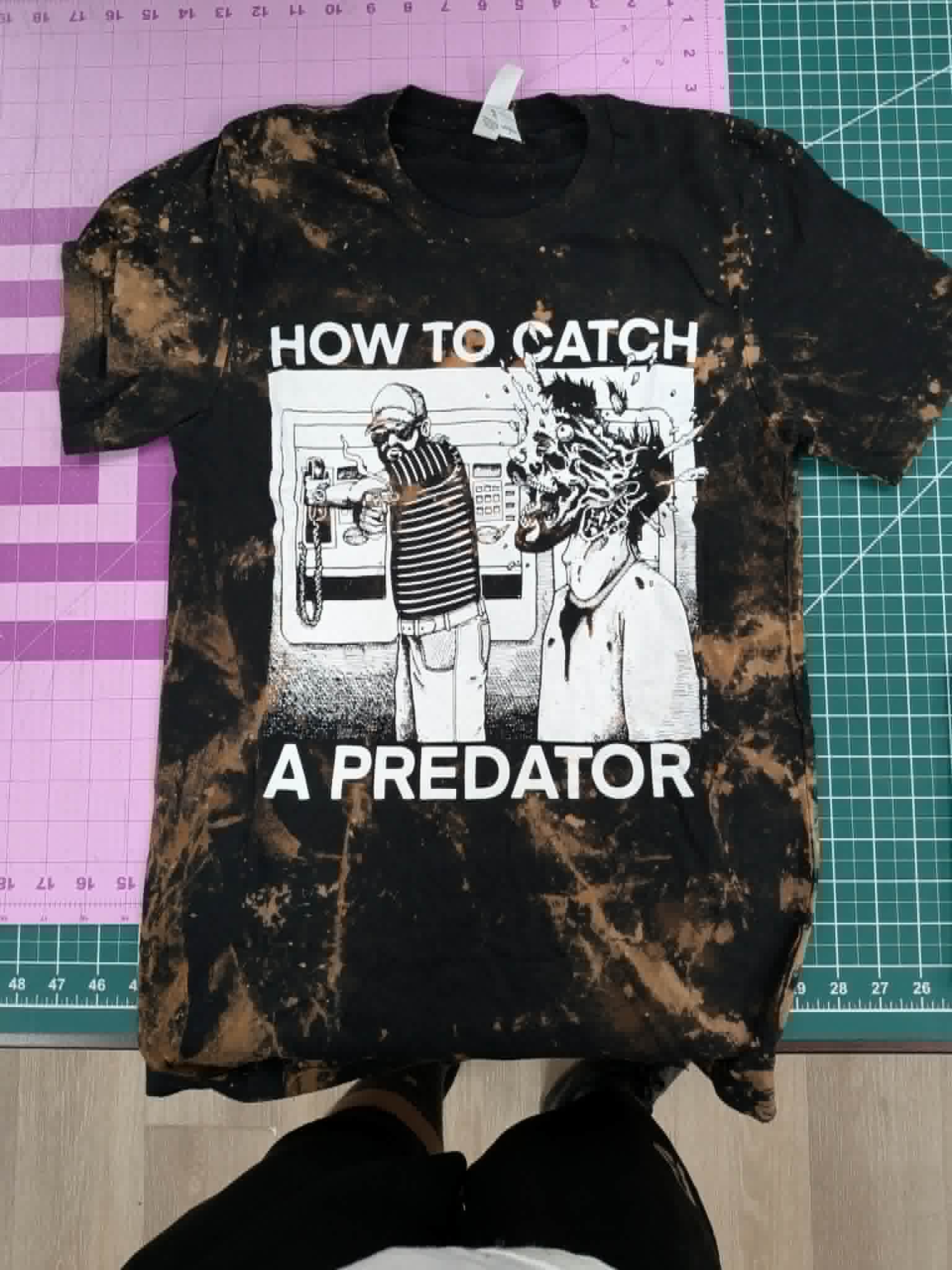 How To Catch A Predator - S - Bleached T-Shirt