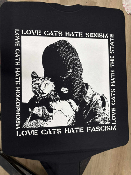 Love Cats Hate Fascism - Anti-Fascist Clothing