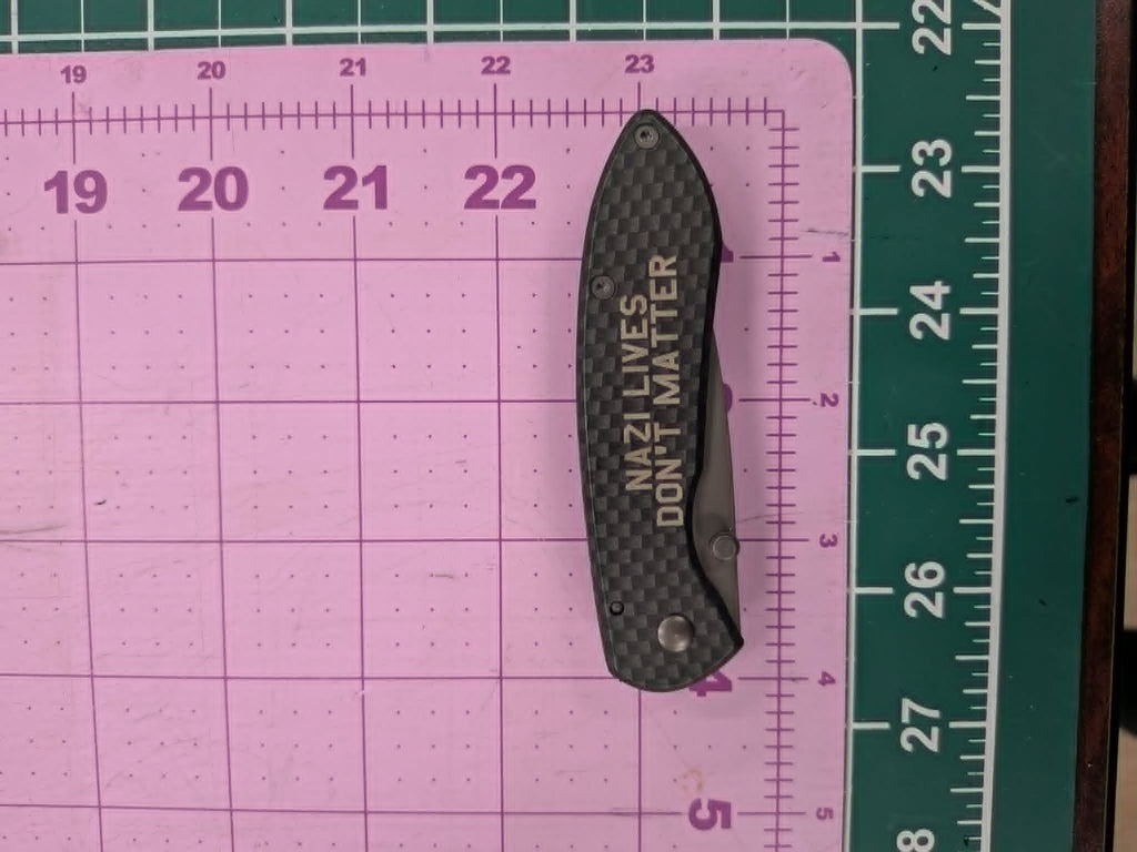 Buck Nobelman 327 - Laser Engraved