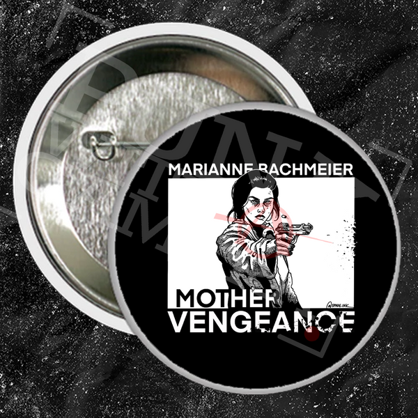 Marianne Bachmeier Mother Vengeance - Buttons (1, 1.5, & 2.25 Inch)