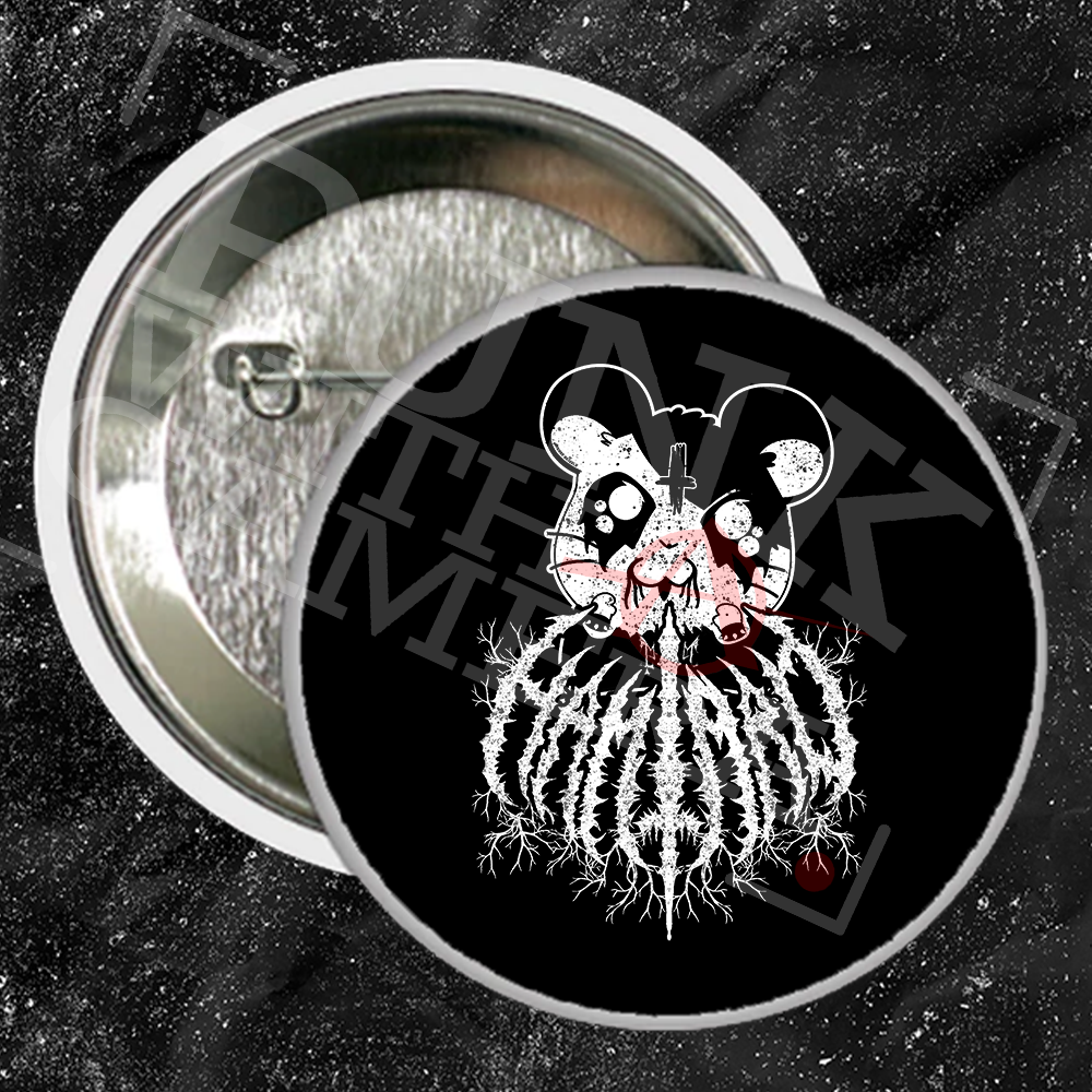Heavy Metal Hamtaro - Buttons (1, 1.5, & 2.25 Inch)