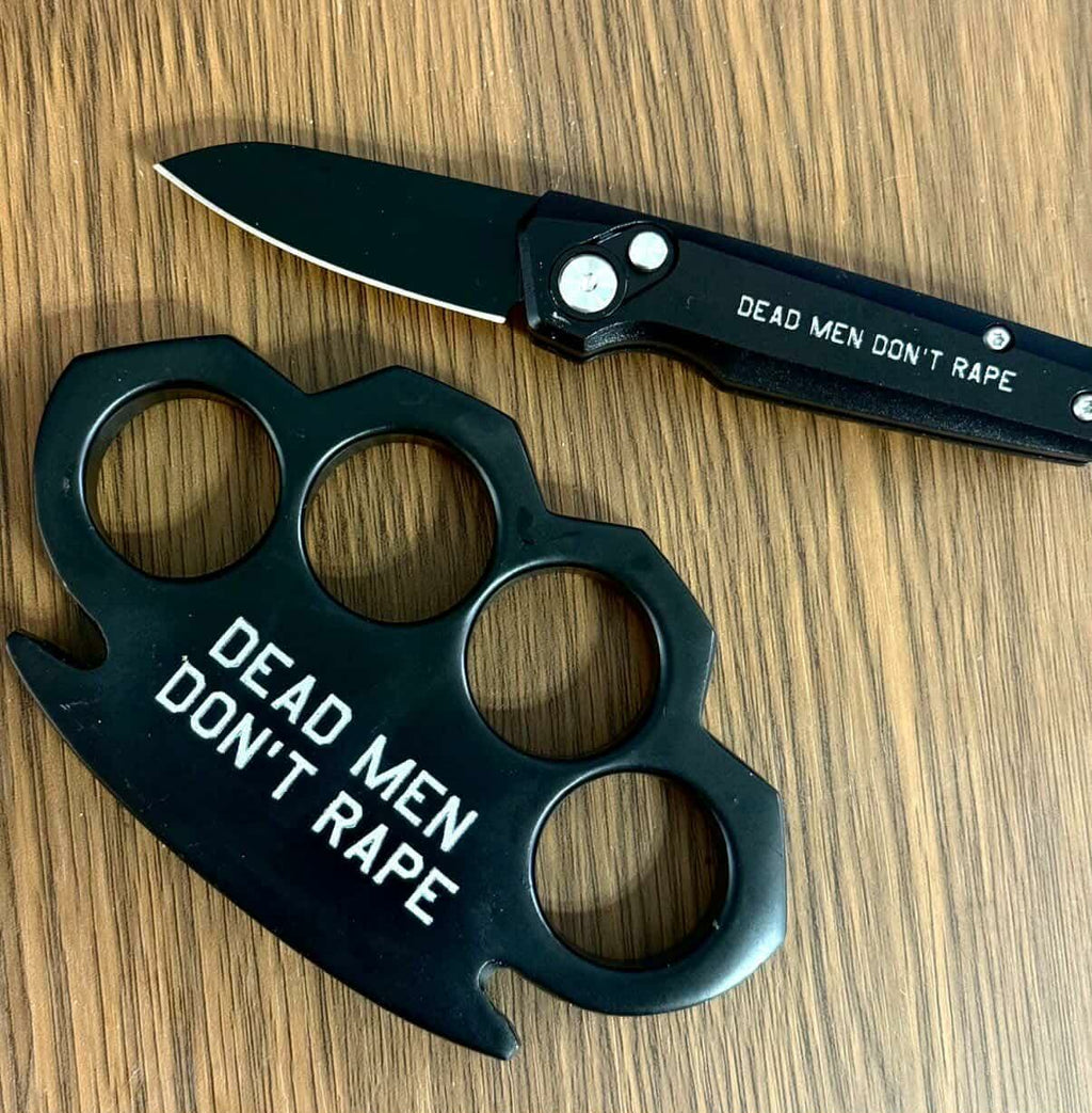 Dead Men Don't Rape - Limited Edition Laser Engraved Paper Weight