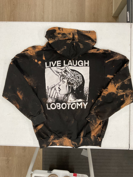 Live Laugh Lobotomy - Zip Up - Medium - Bleached