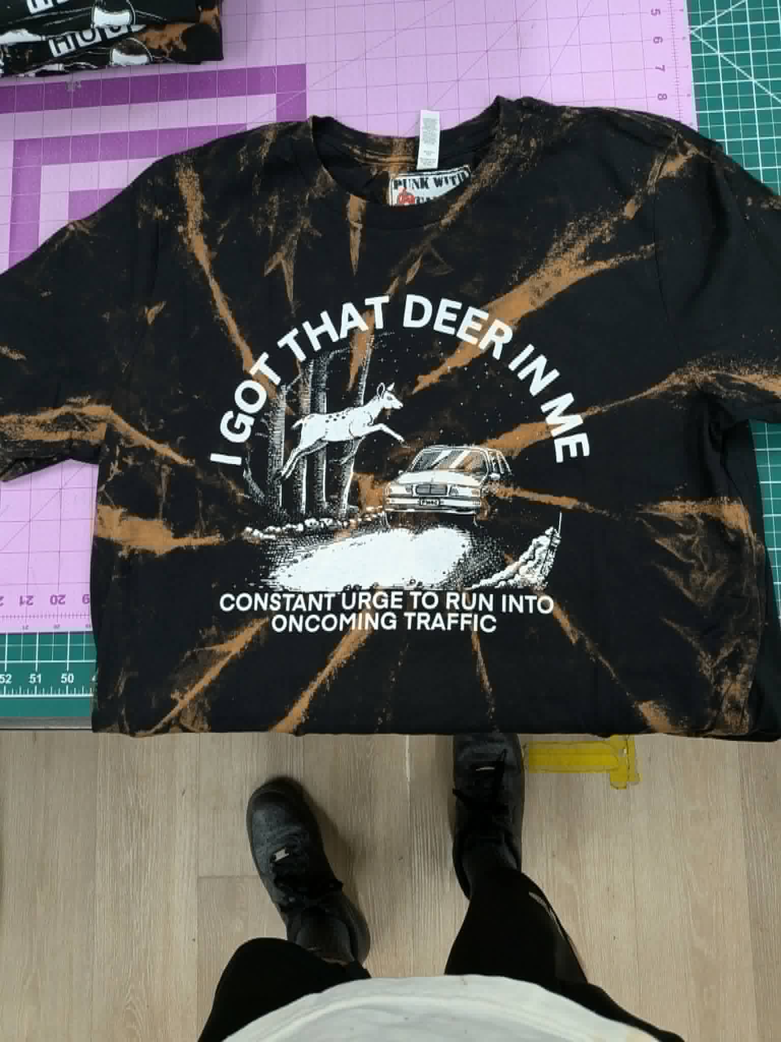 Deer In Me - XL - Bleached T-Shirt