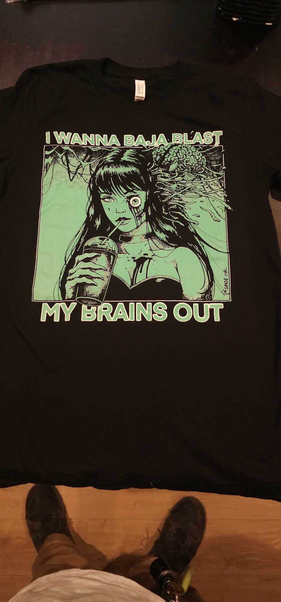 I Want To Baja Blast My Brains Out - Baja Blast Color Version - Spade.Ink