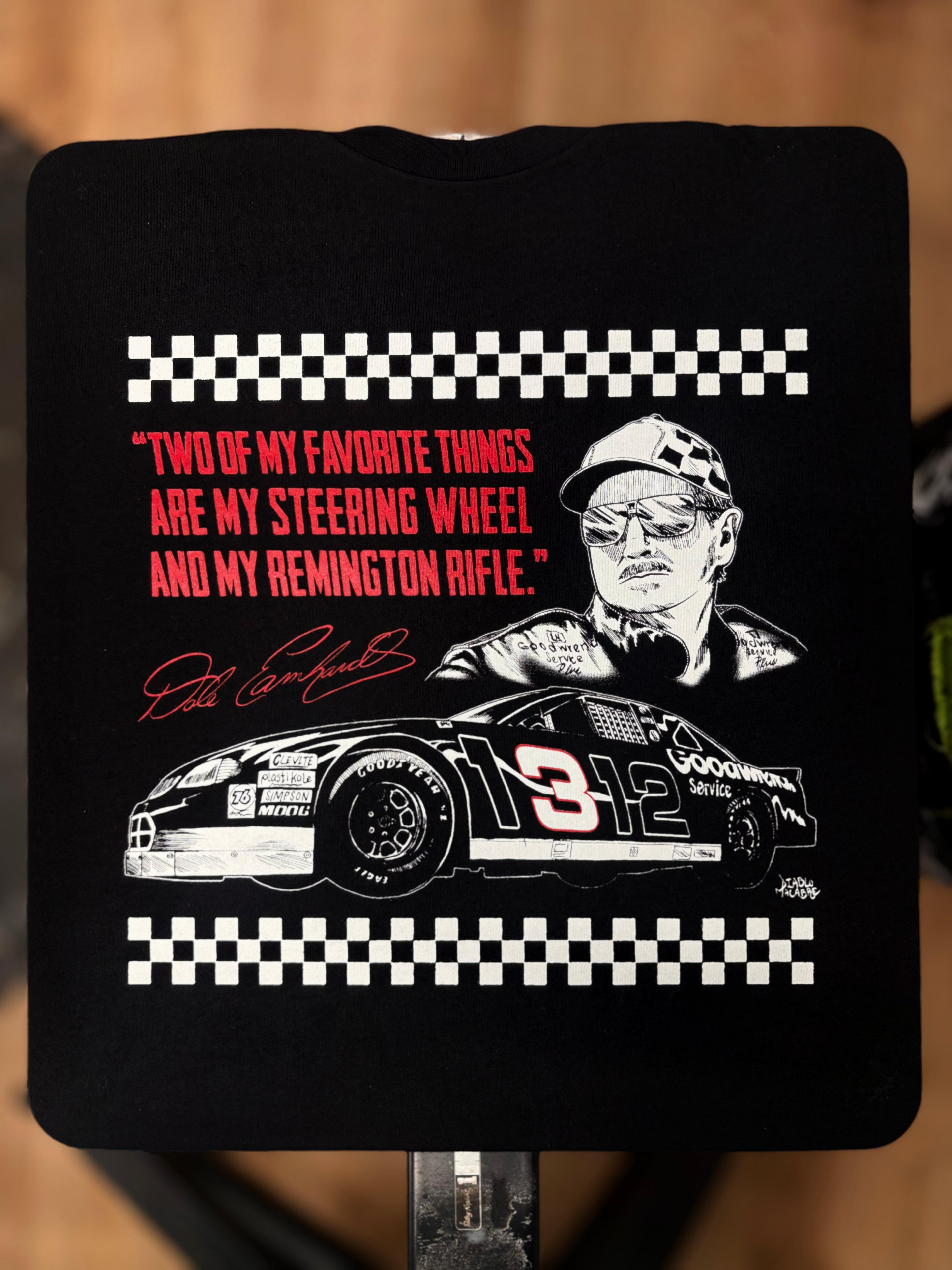 Two Of My Favorite Things Are My Steering Wheel And My Remington Rifle. - Two Color - Diablo Macabre