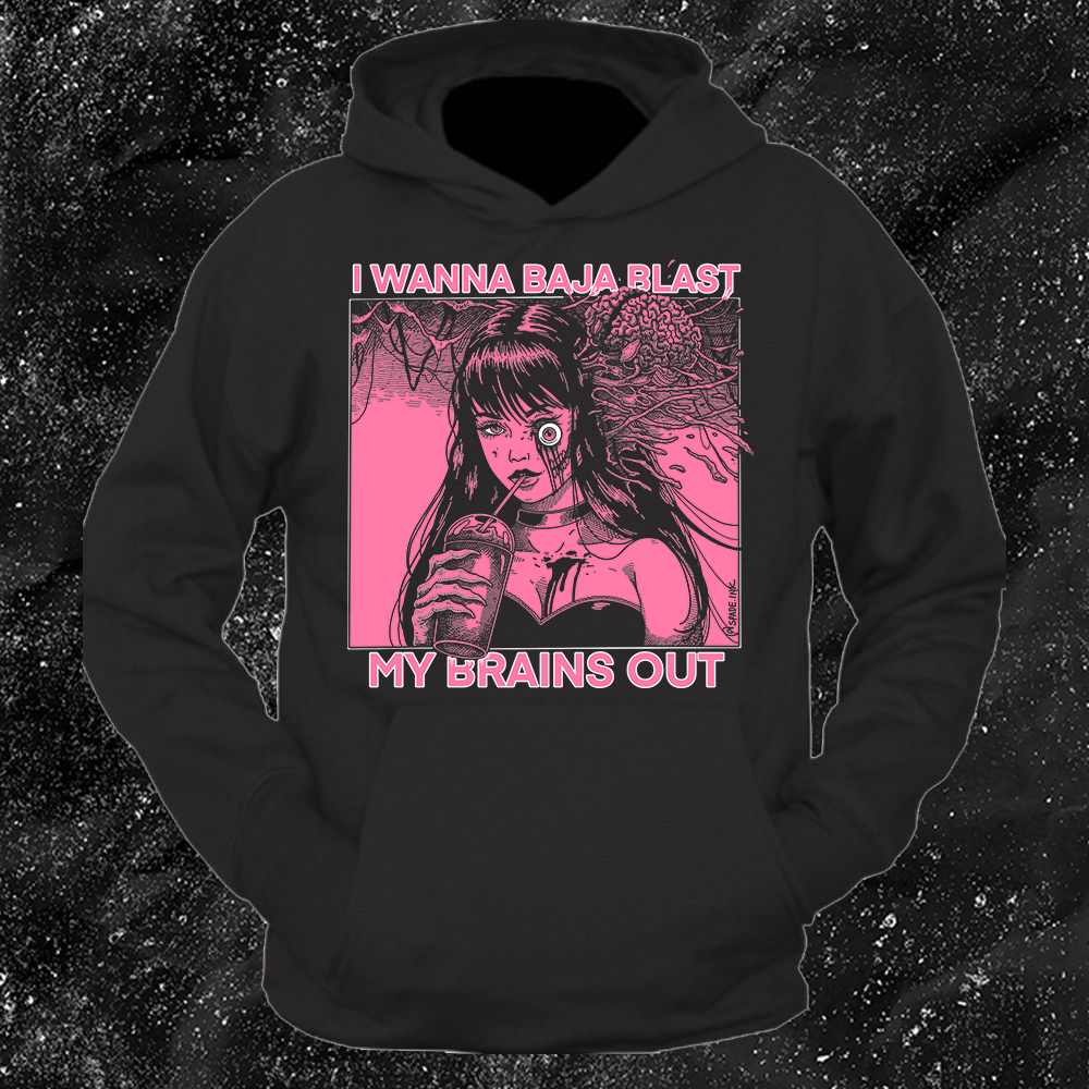 I Want To Baja Blast My Brains Out - Major Melon Version (Pink) - Spade.Ink