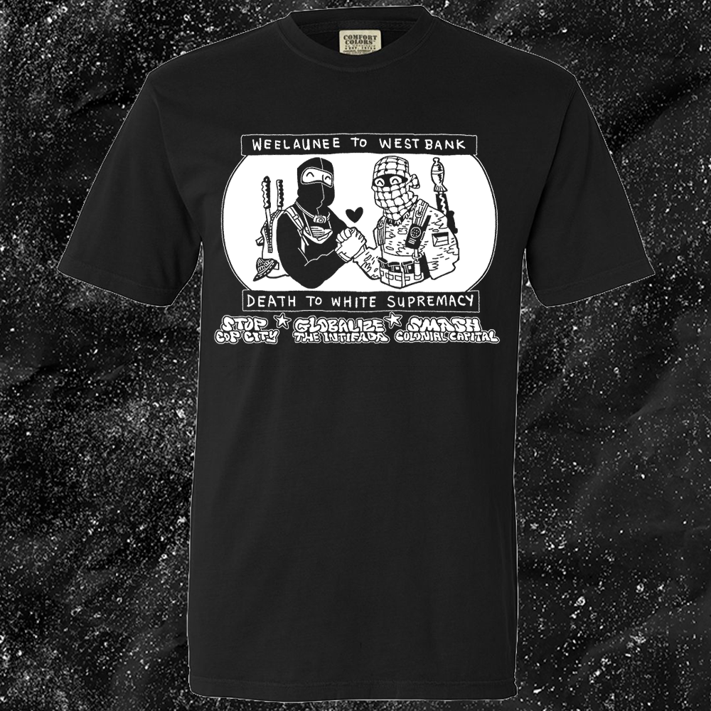 Weelaunee To West Bank Death To White Supremacy - Jonas Goonface - Mutual Aid Design