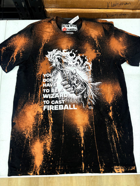 You don’t have to be a wizard to cast fireball - Shirt - Large - Bleached