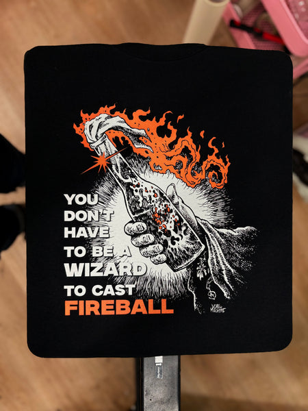 You Don't Need To Be A Wizard To Cast A Fireball - Orange Two Color Version - Diablo Macabre