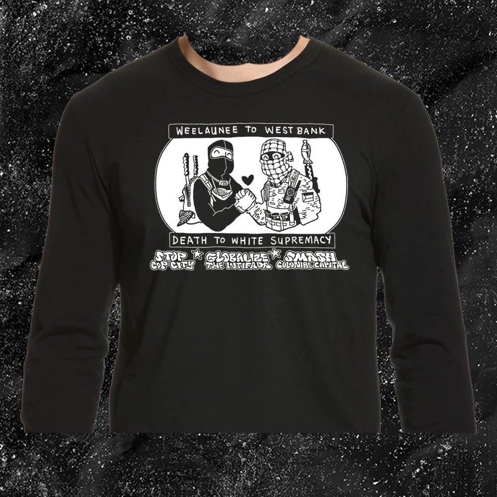 Weelaunee To West Bank Death To White Supremacy - Jonas Goonface - Mutual Aid Design