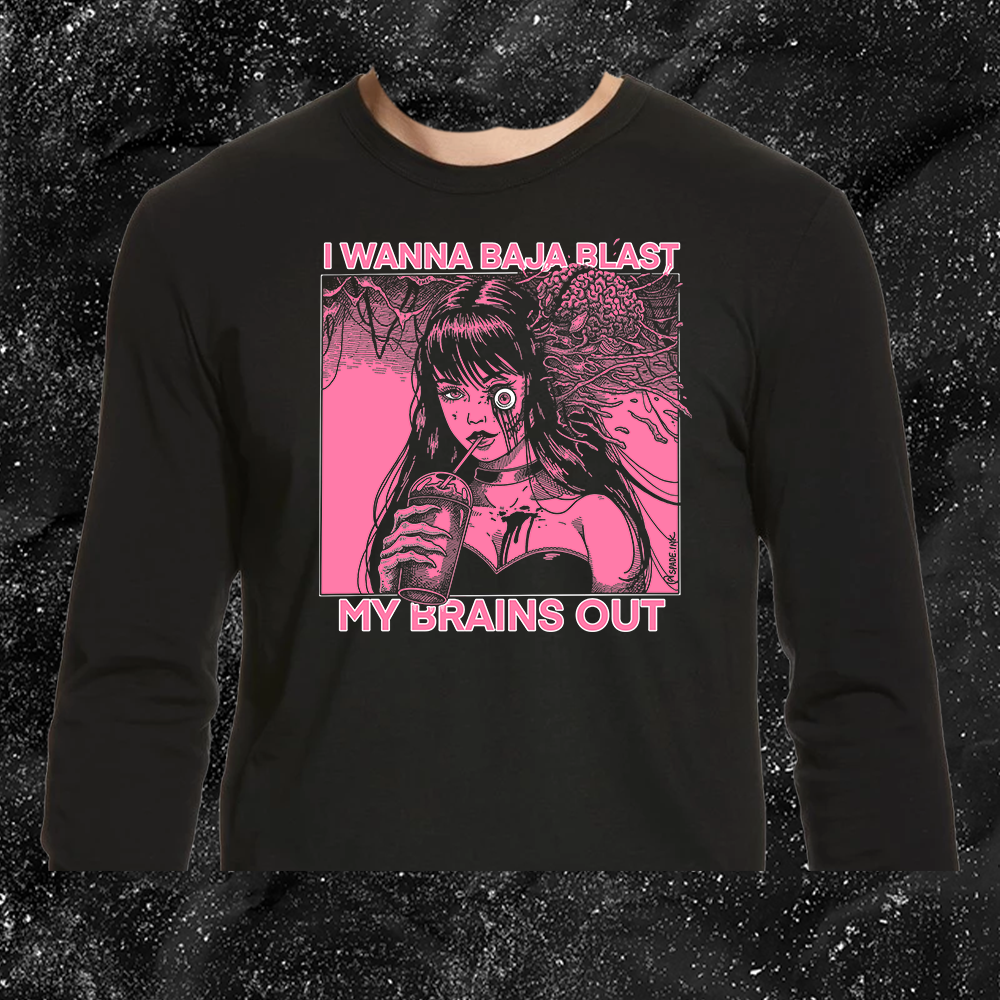 I Want To Baja Blast My Brains Out - Major Melon Version (Pink) - Spade.Ink