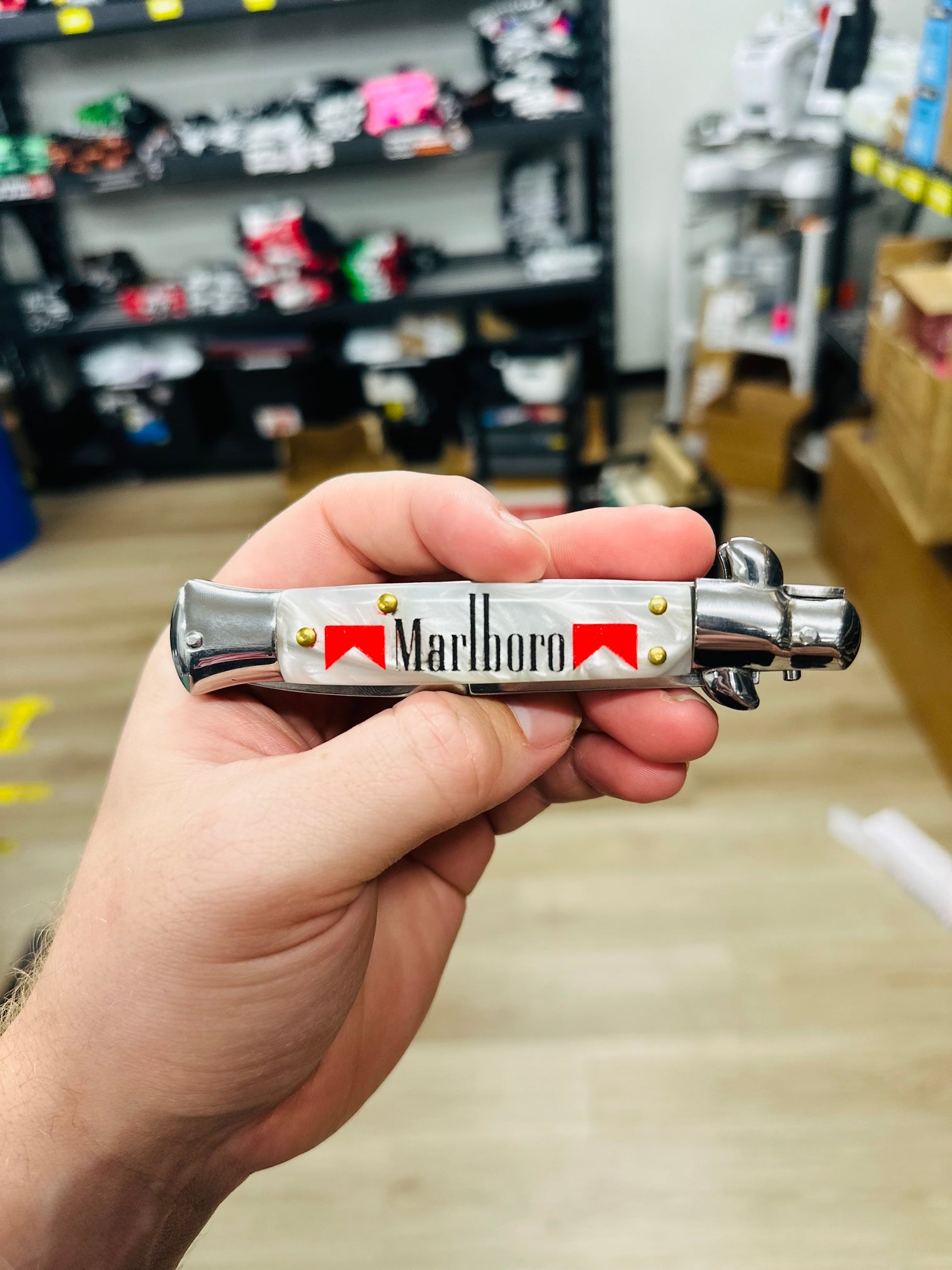 Cowboy Killer - Engraved Switchblade