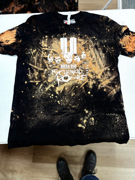 Bush Did MCR - shirt - XL- Bleached