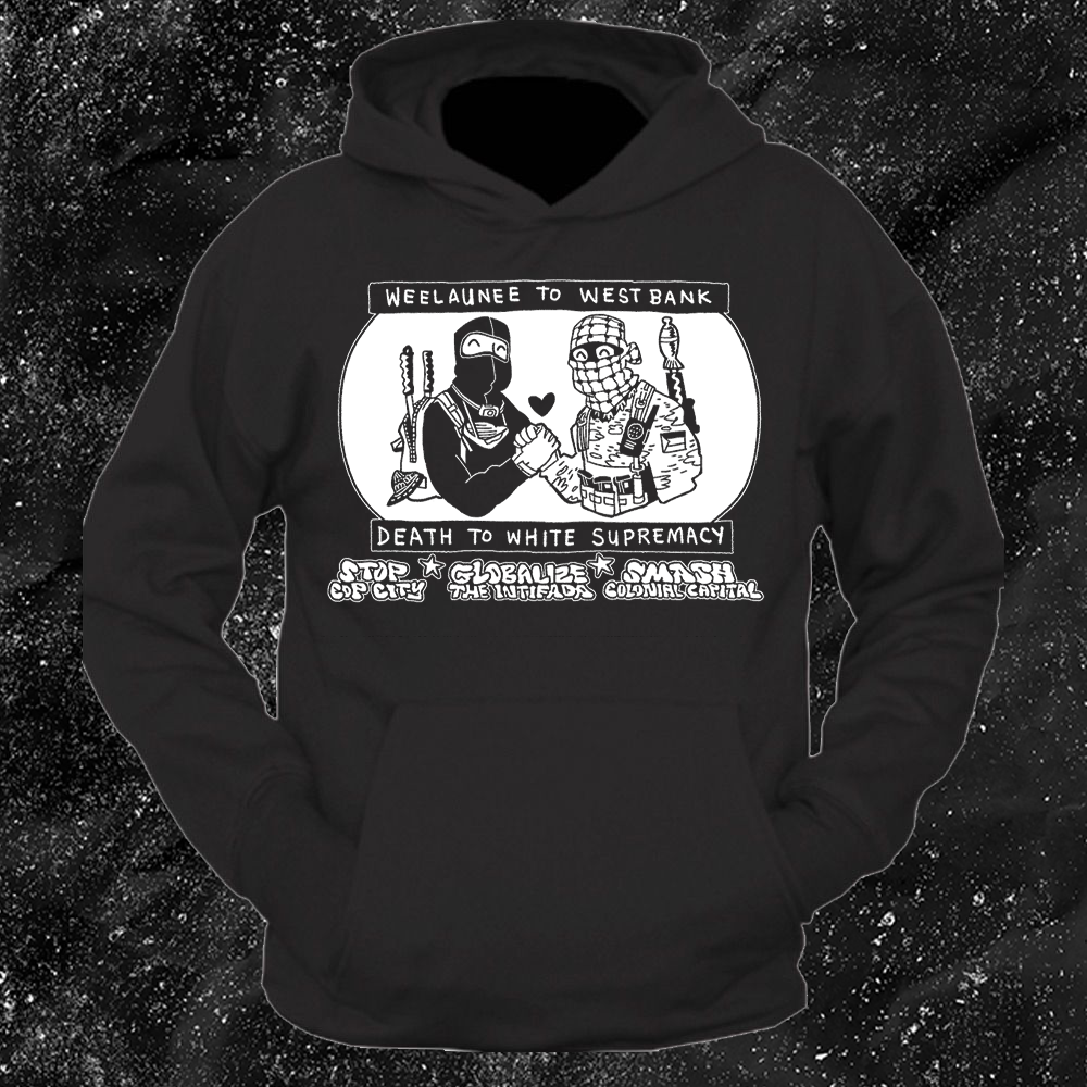 Weelaunee To West Bank Death To White Supremacy - Jonas Goonface - Mutual Aid Design