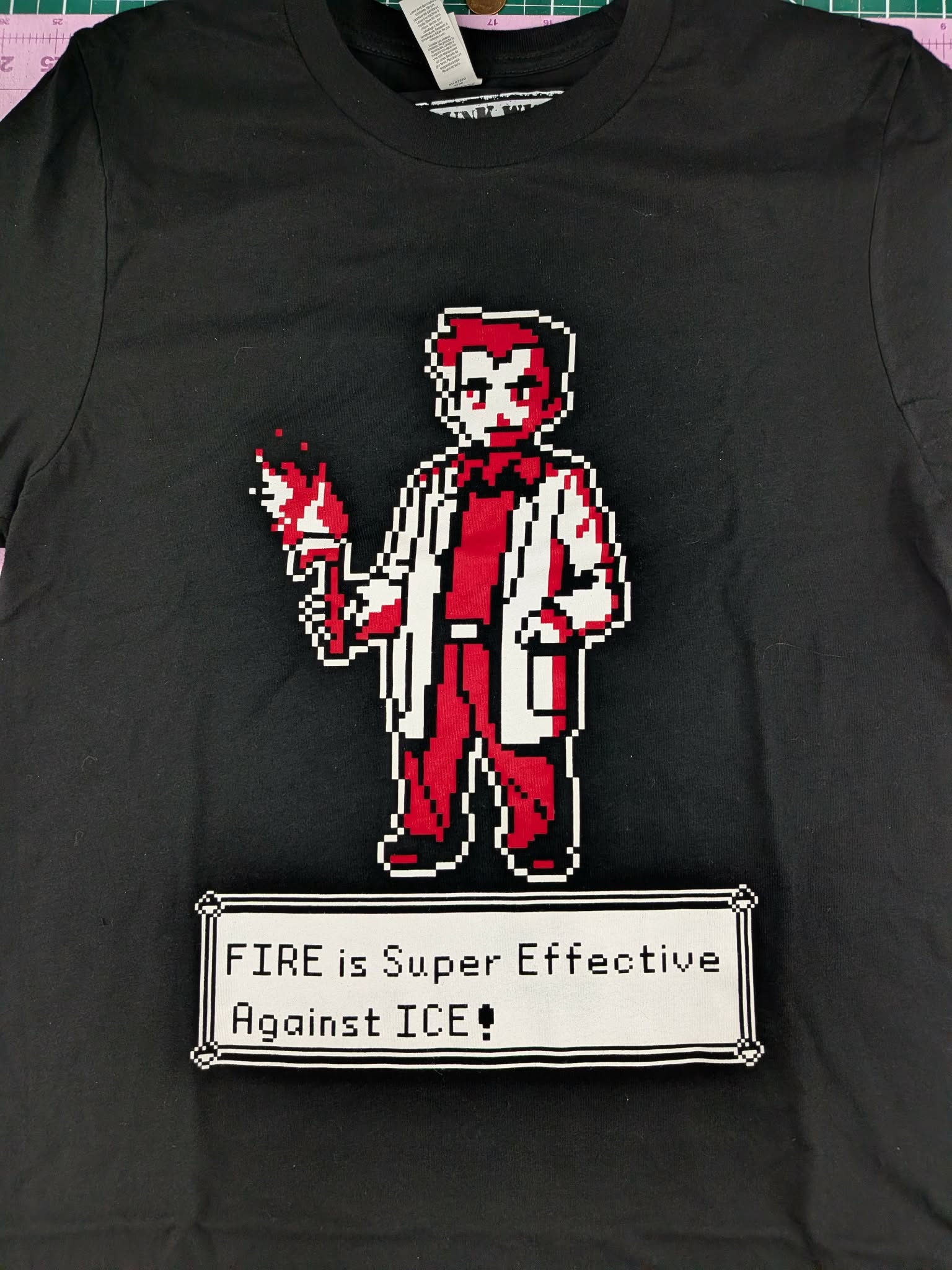 Fire Is Super Effective Against Ice - Small - Overstock Shirt