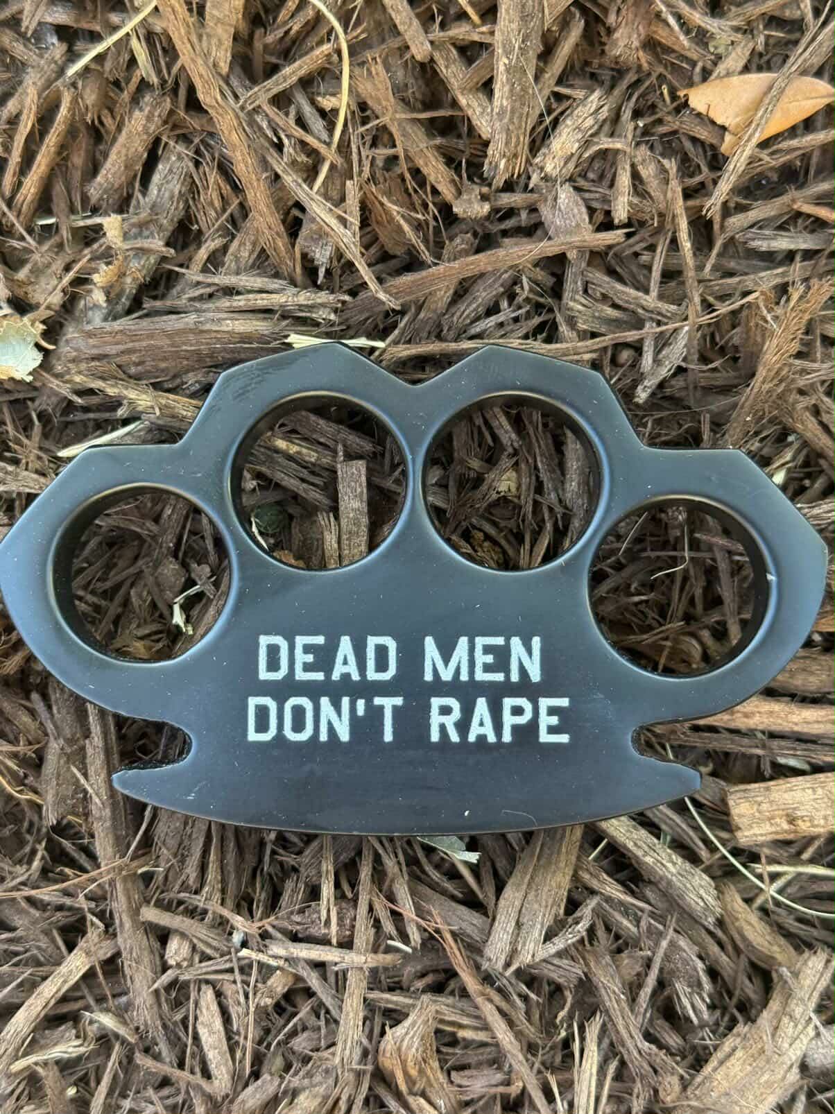 Dead Men Don't Rape - Limited Edition Laser Engraved Paper Weight