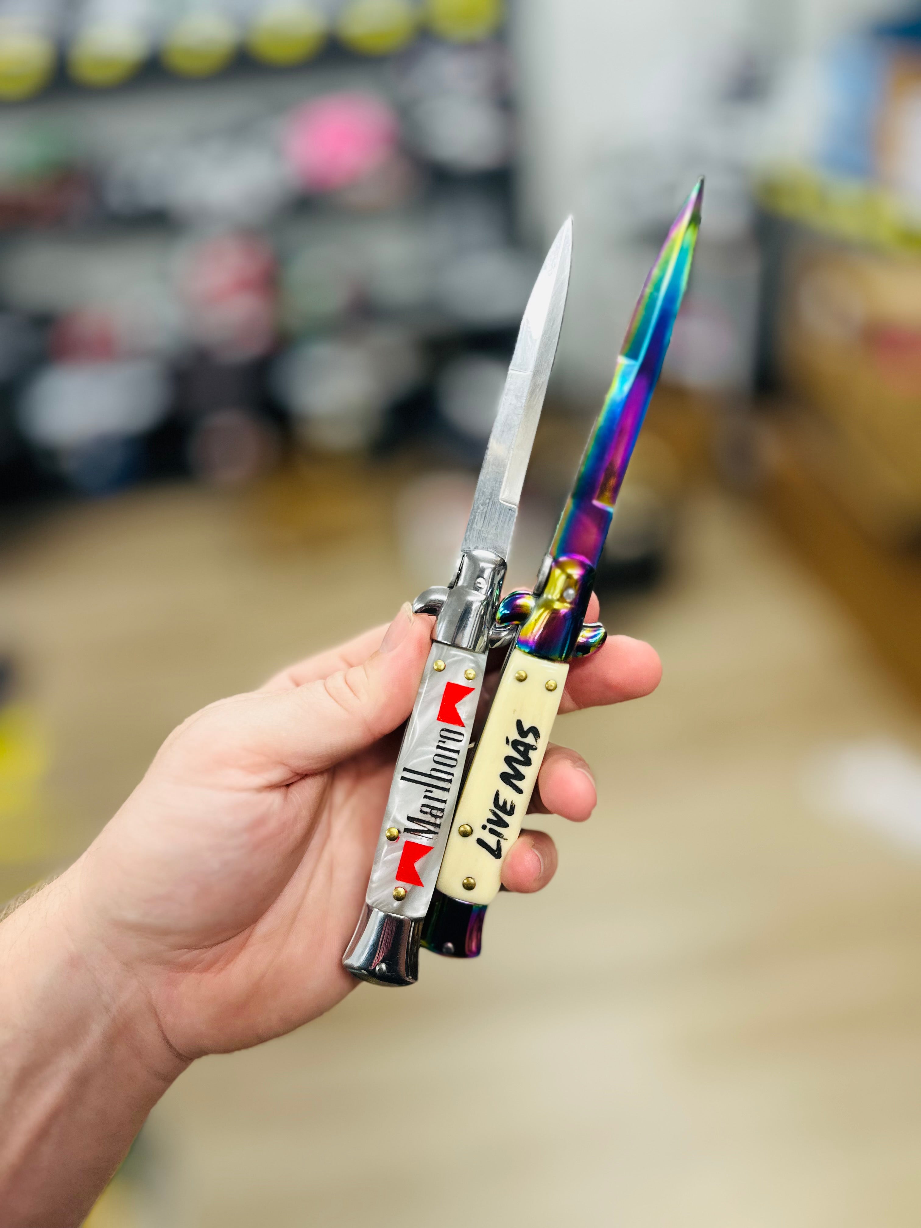 Cowboy Killer - Engraved Switchblade