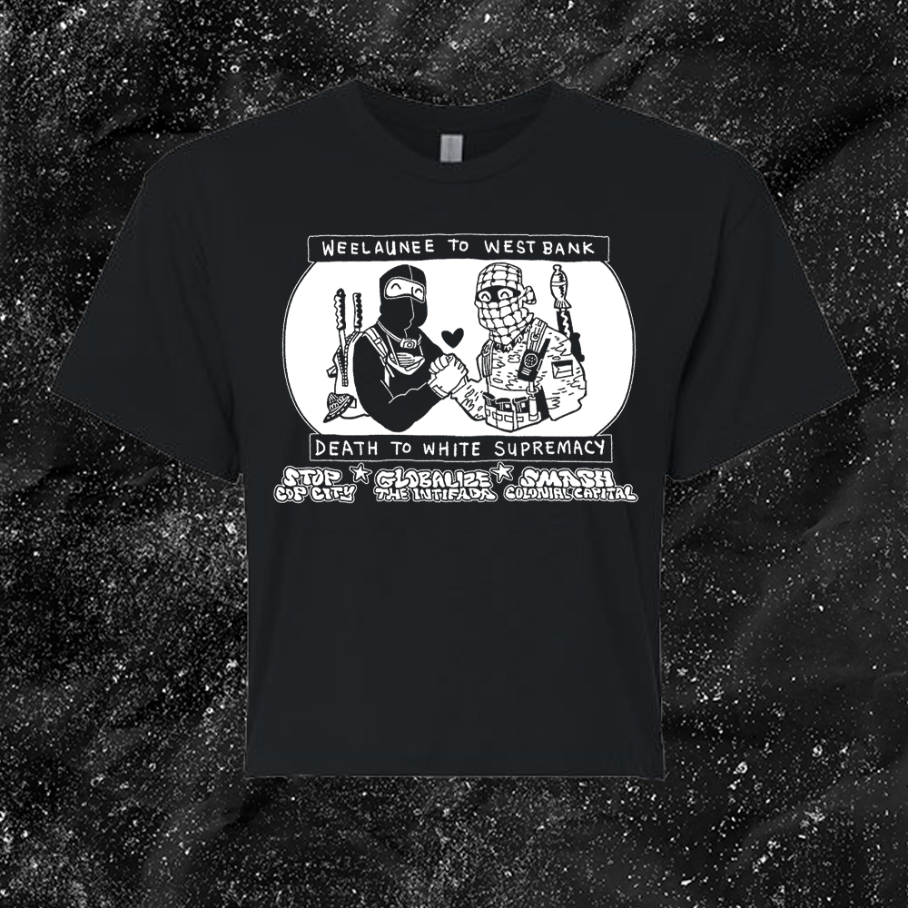 Weelaunee To West Bank Death To White Supremacy - Jonas Goonface - Mutual Aid Design