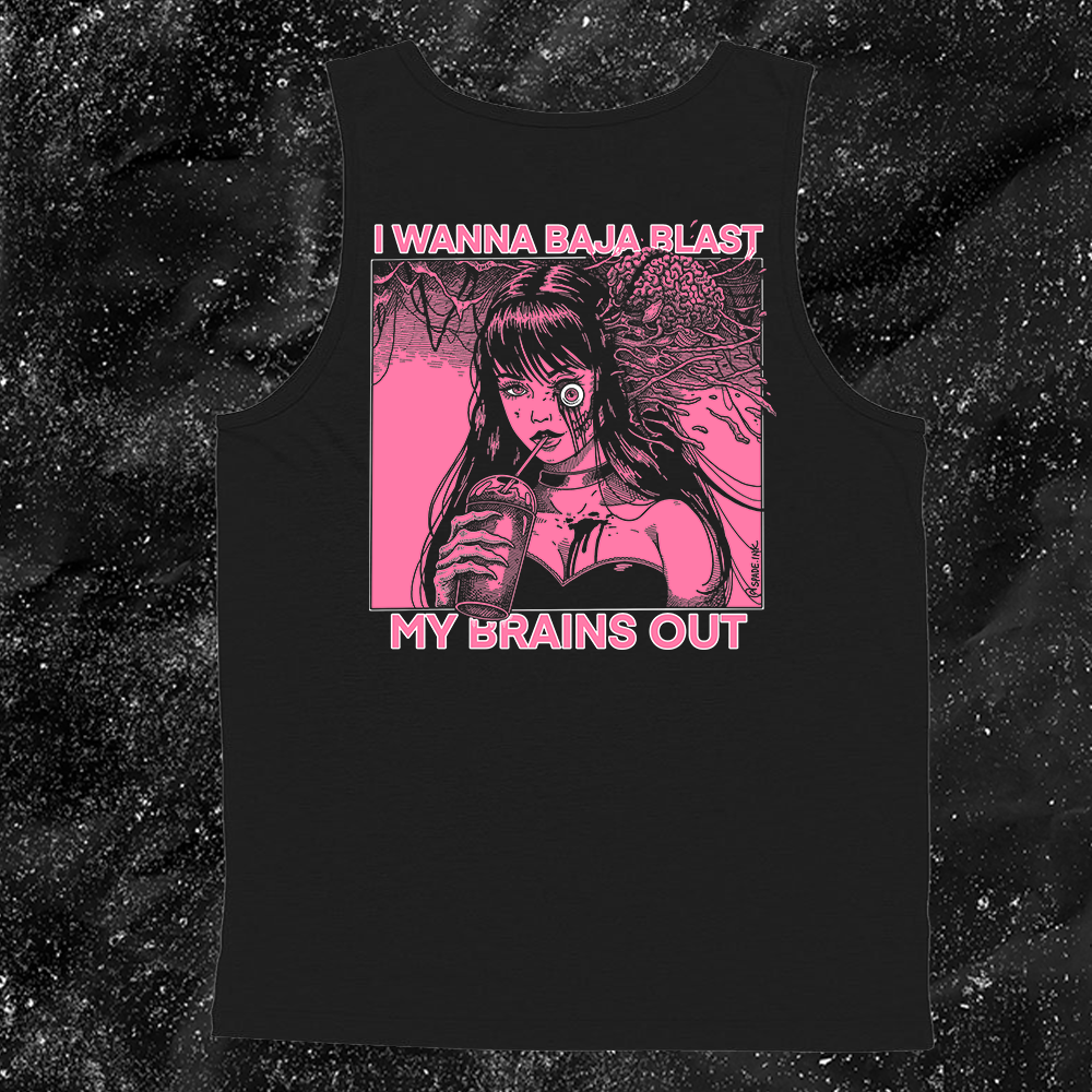 I Want To Baja Blast My Brains Out - Major Melon Version (Pink) - Spade.Ink