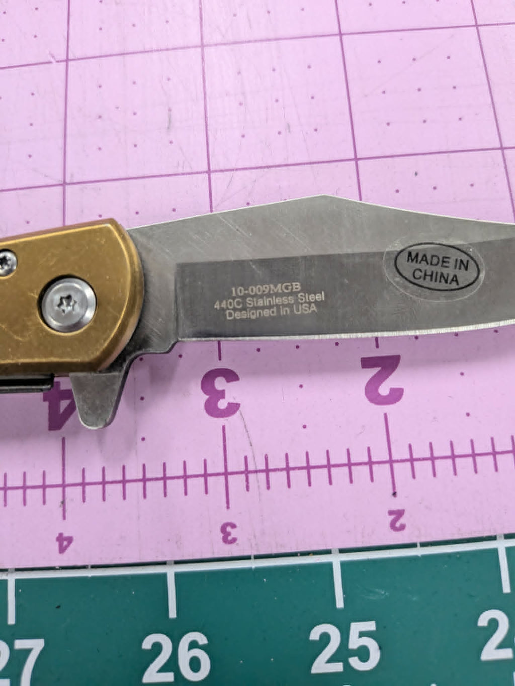 Linerlock Pocket Knife With Pocket Clip - Laser Engraved