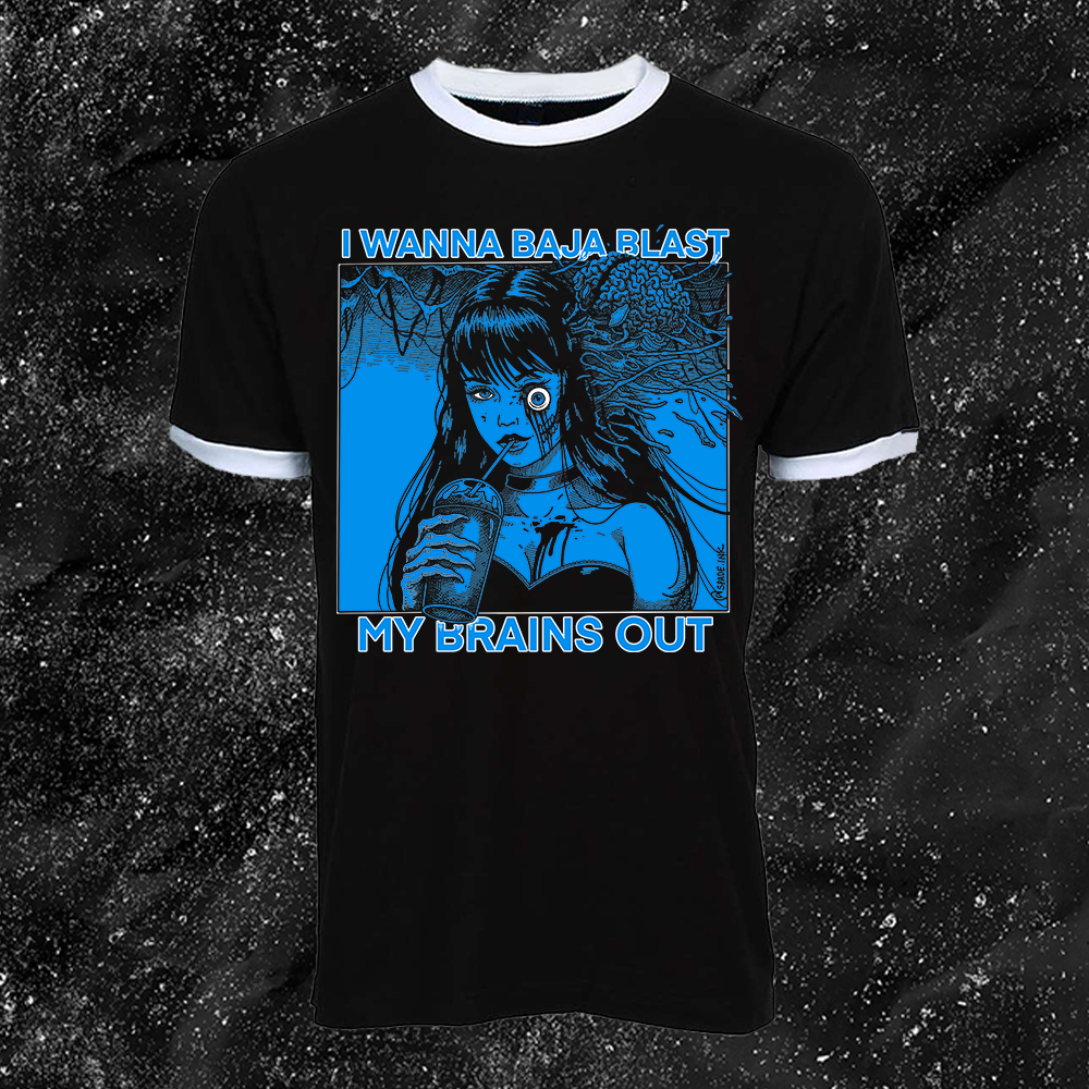 I Want To Baja Blast My Brains Out - Voltage Version (Blue) - Spade.Ink