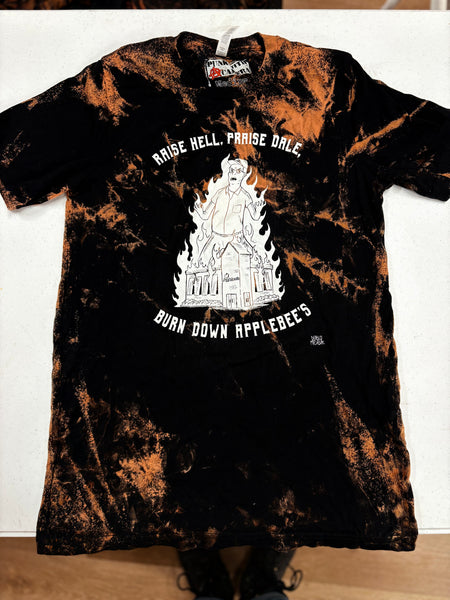 Raise Hell Praise Dale- shirt -  Medium- Bleached
