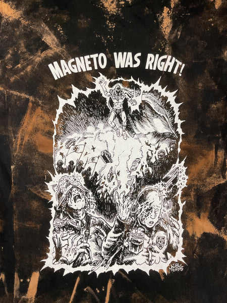 Magneto Was Right- Shirt - Small- Bleached