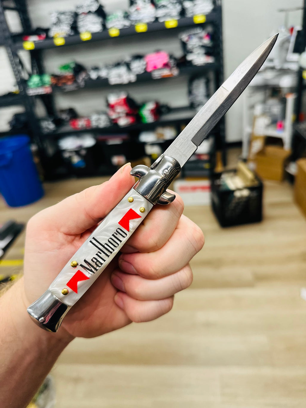 Cowboy Killer - Engraved Switchblade
