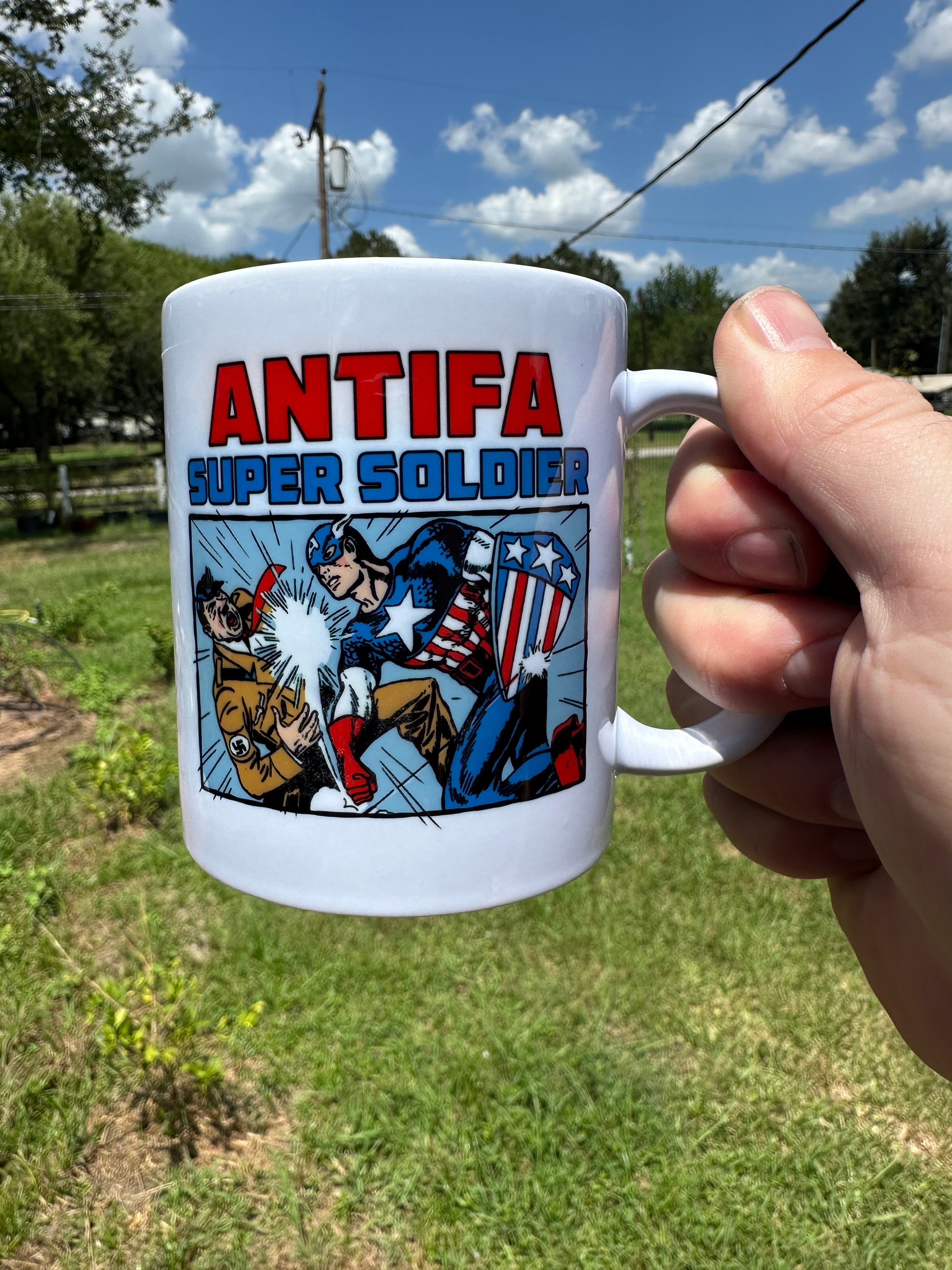 Antifa Super Soldier - Mug