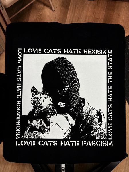 Love Cats Hate Fascism - Anti-Fascist Clothing