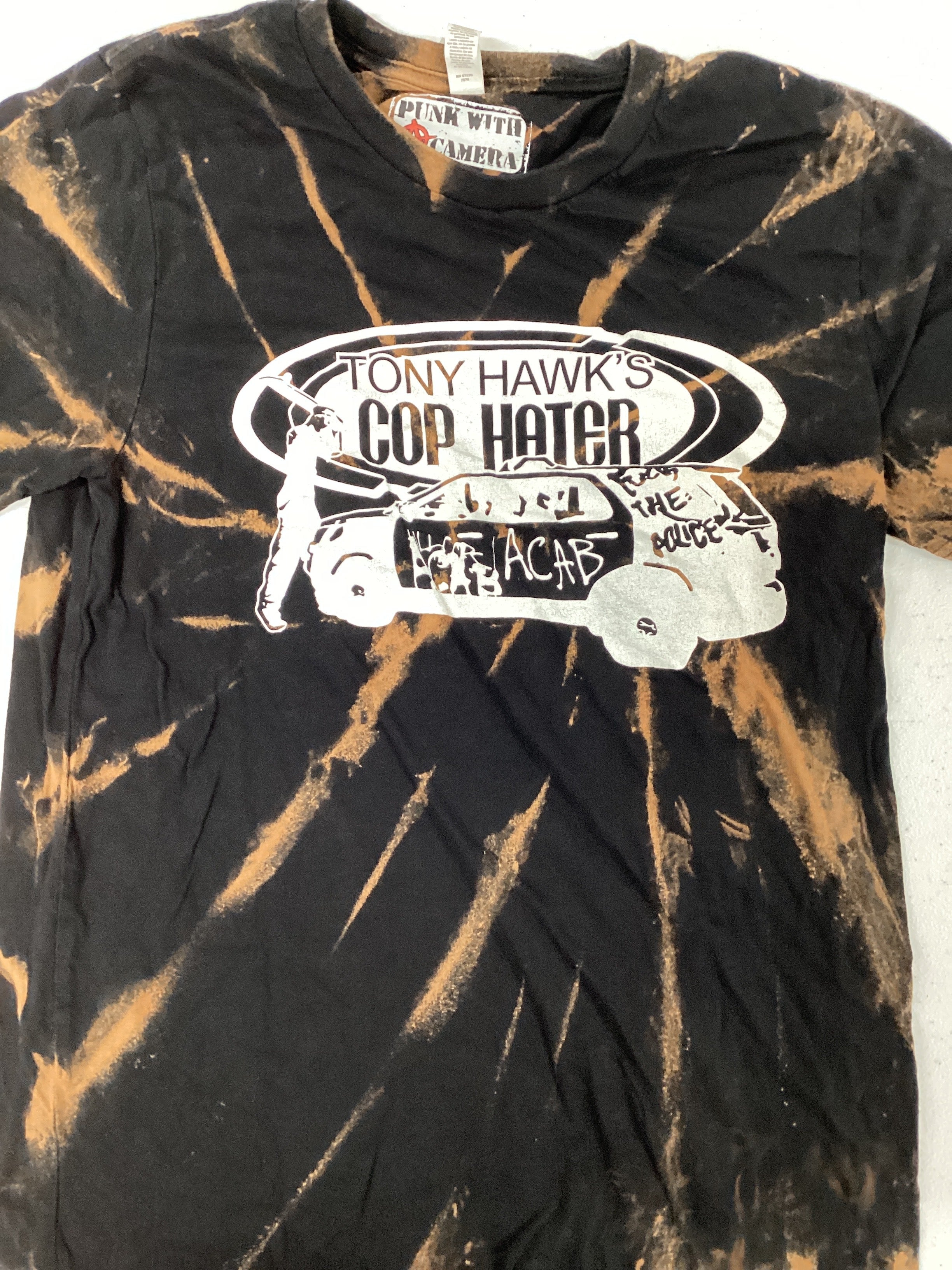 Tony Hawk Cop Hater - shirt - Medium- Bleached