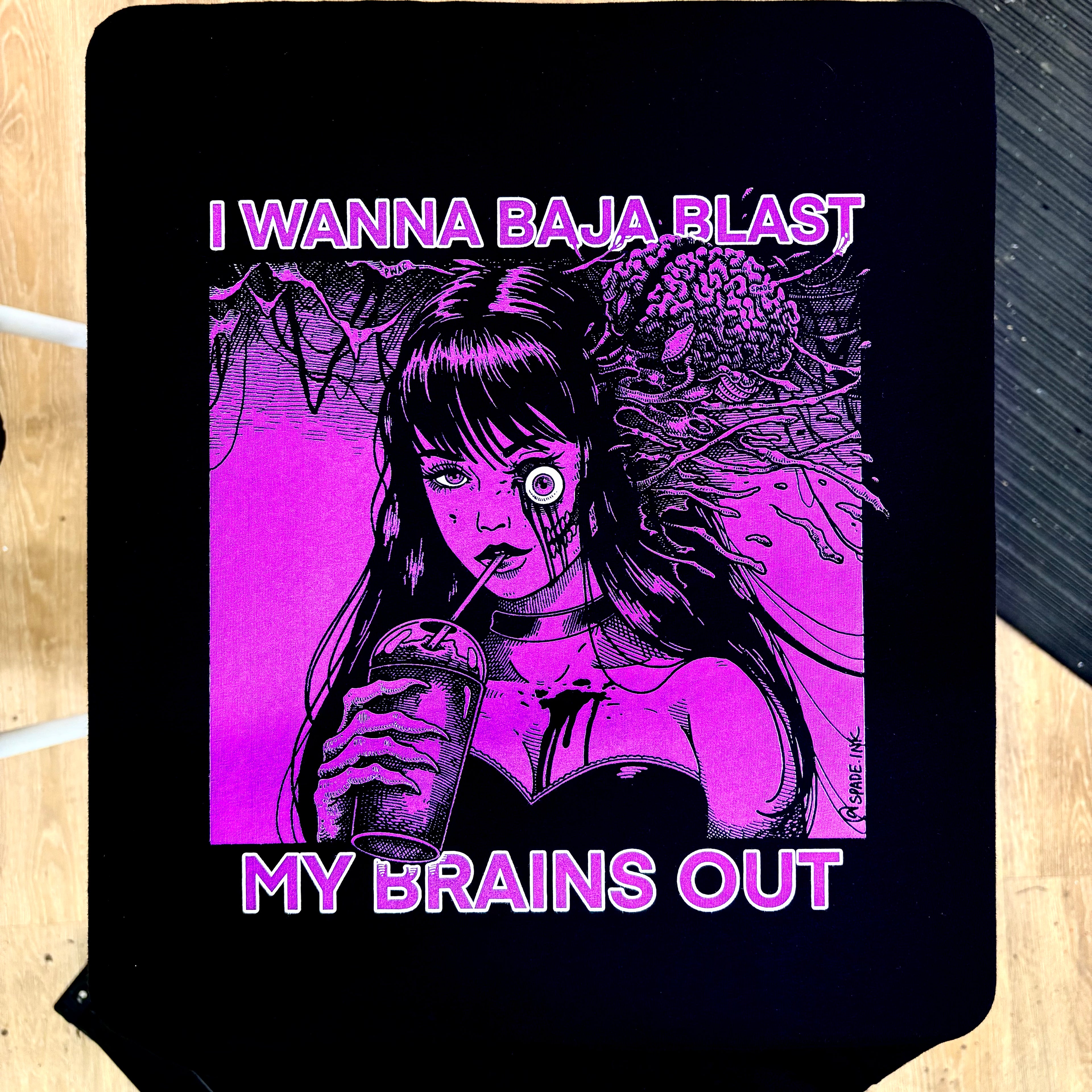 I Want To Baja Blast My Brains Out - Purple Thunder Version - Spade.Ink