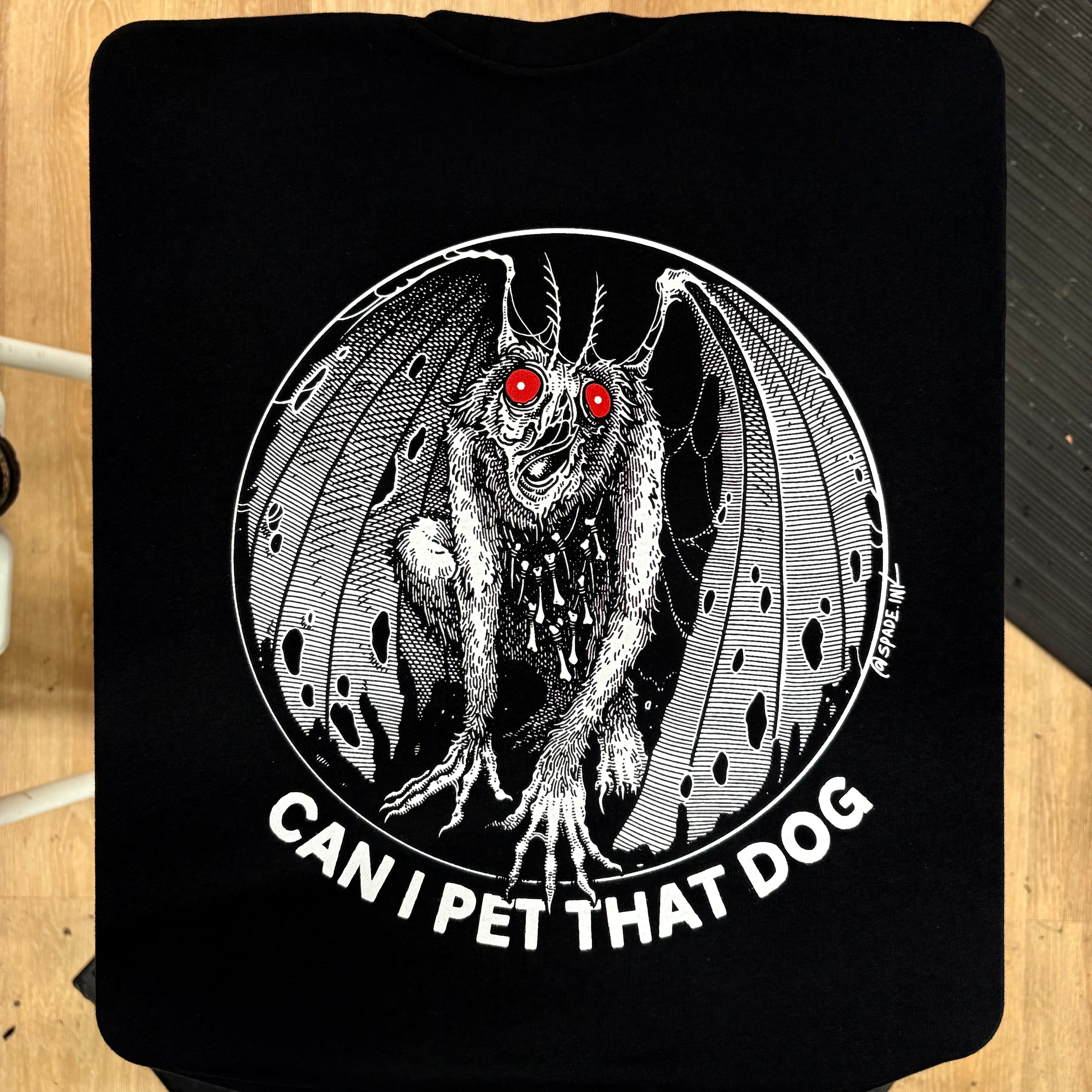 Moth Man Can I Pet That Dog - Spade.Ink