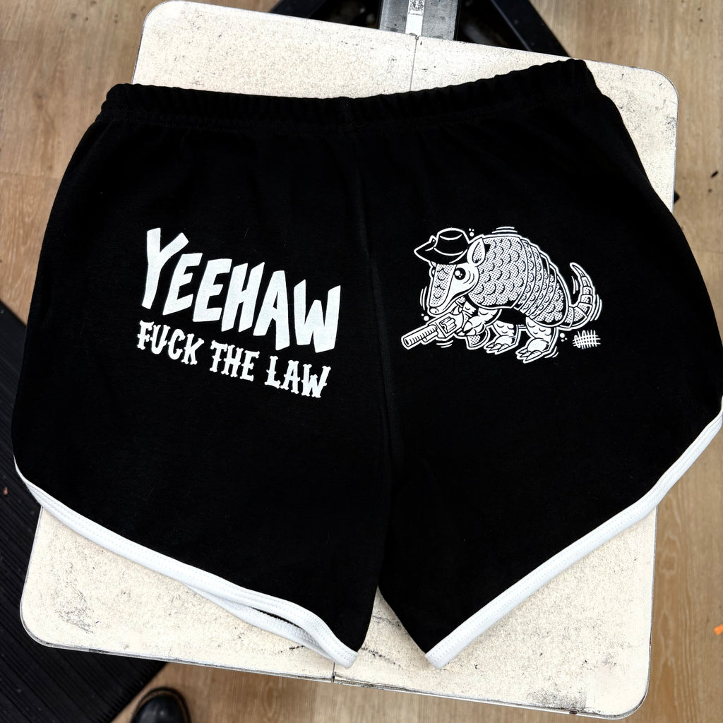 Yeehaw Fuck The Law Gun - Booty Shorts