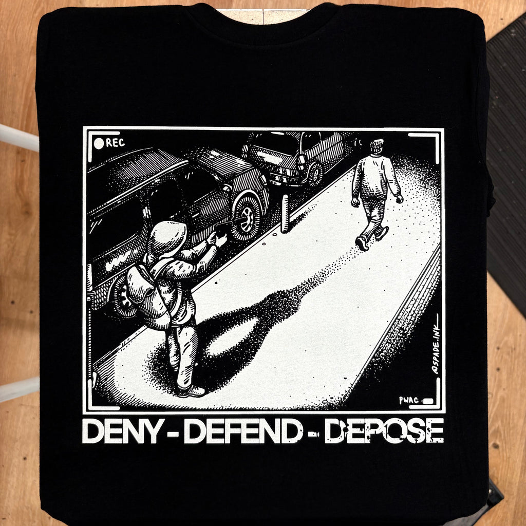 Deny Defend Depose - Spade.Ink