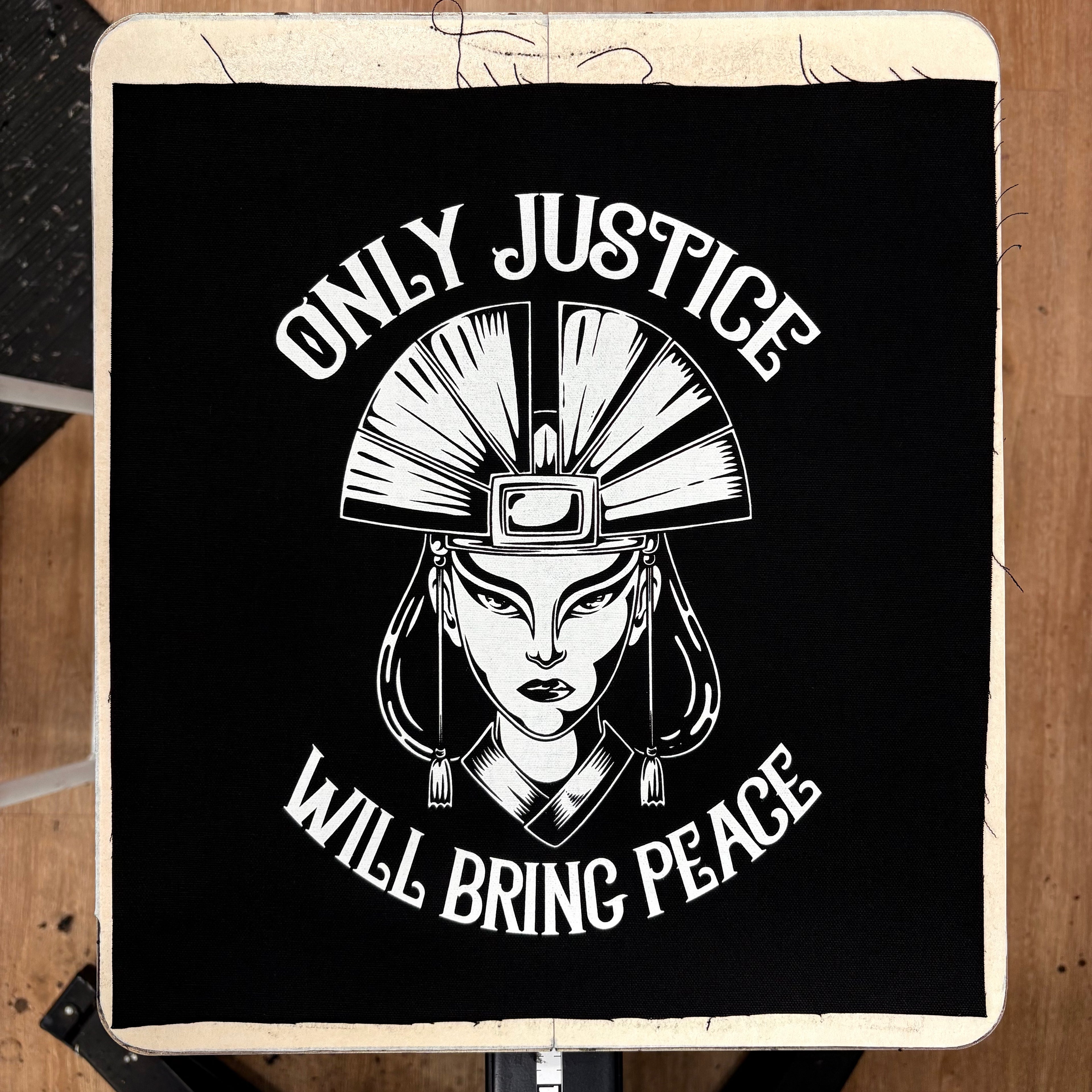 Kyoshi Only Justice Will Bring Peace - Backpatch