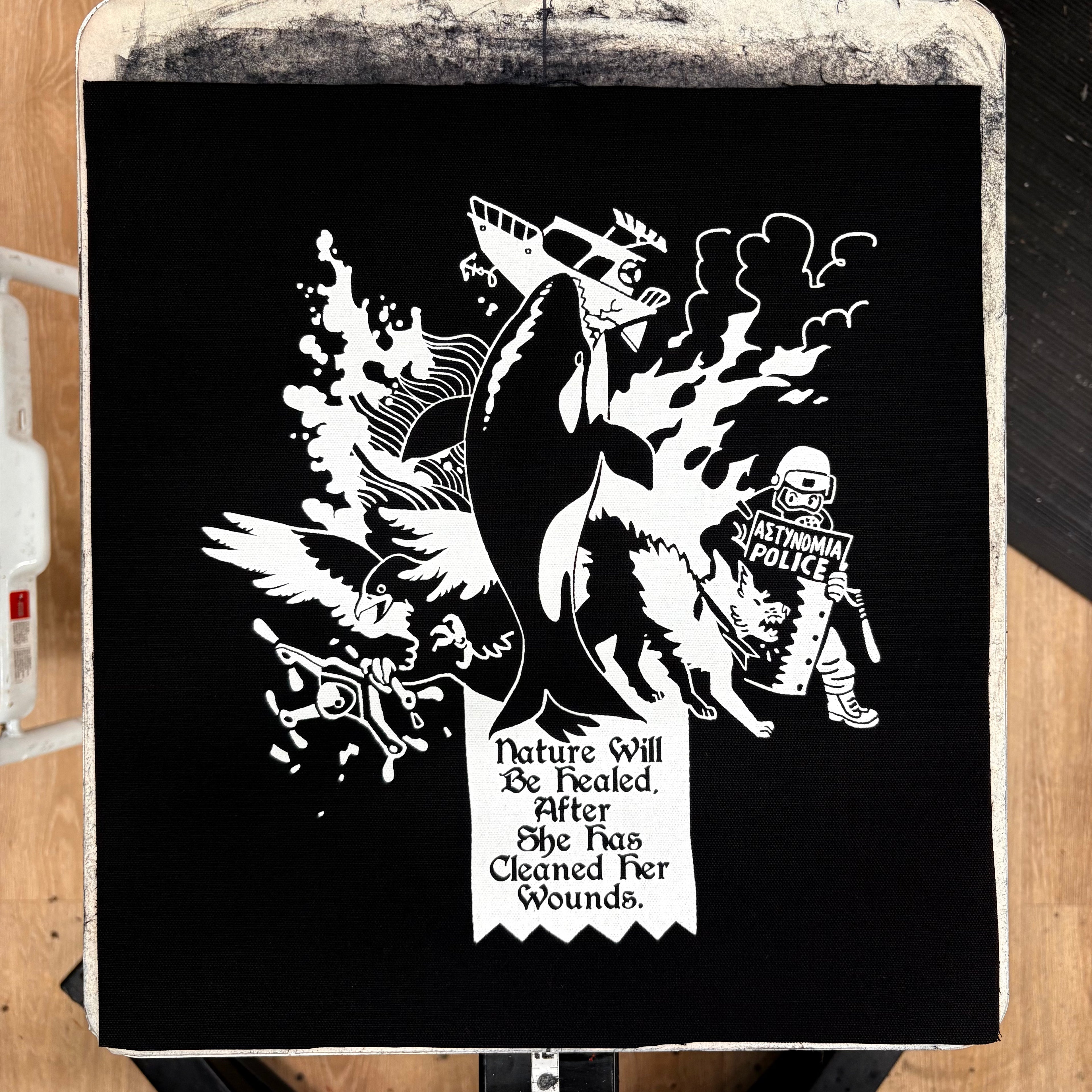 Nature Will Be Healed, After She Has Cleaned Her Wounds - Backpatch