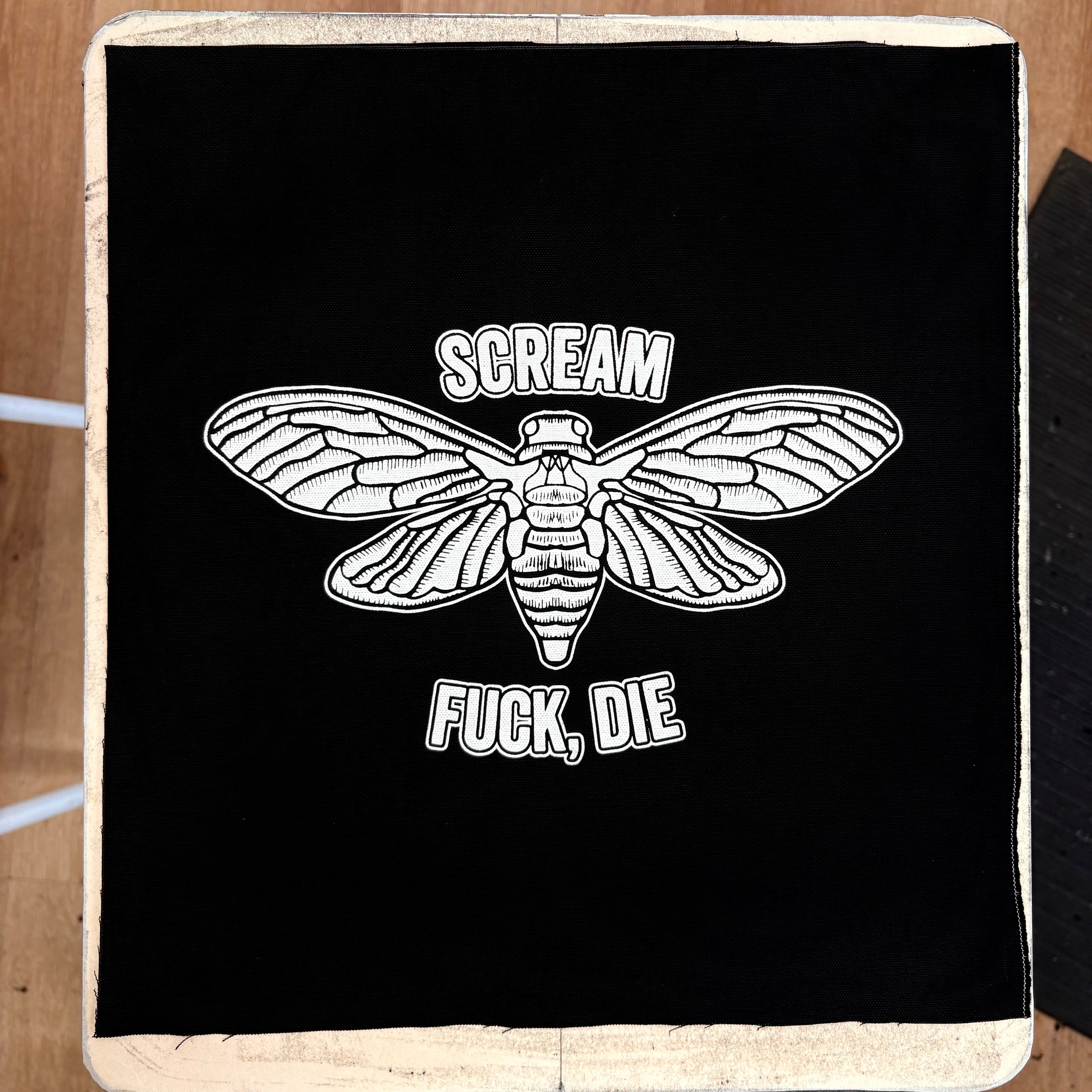 Scream, Fuck, Die - Backpatch