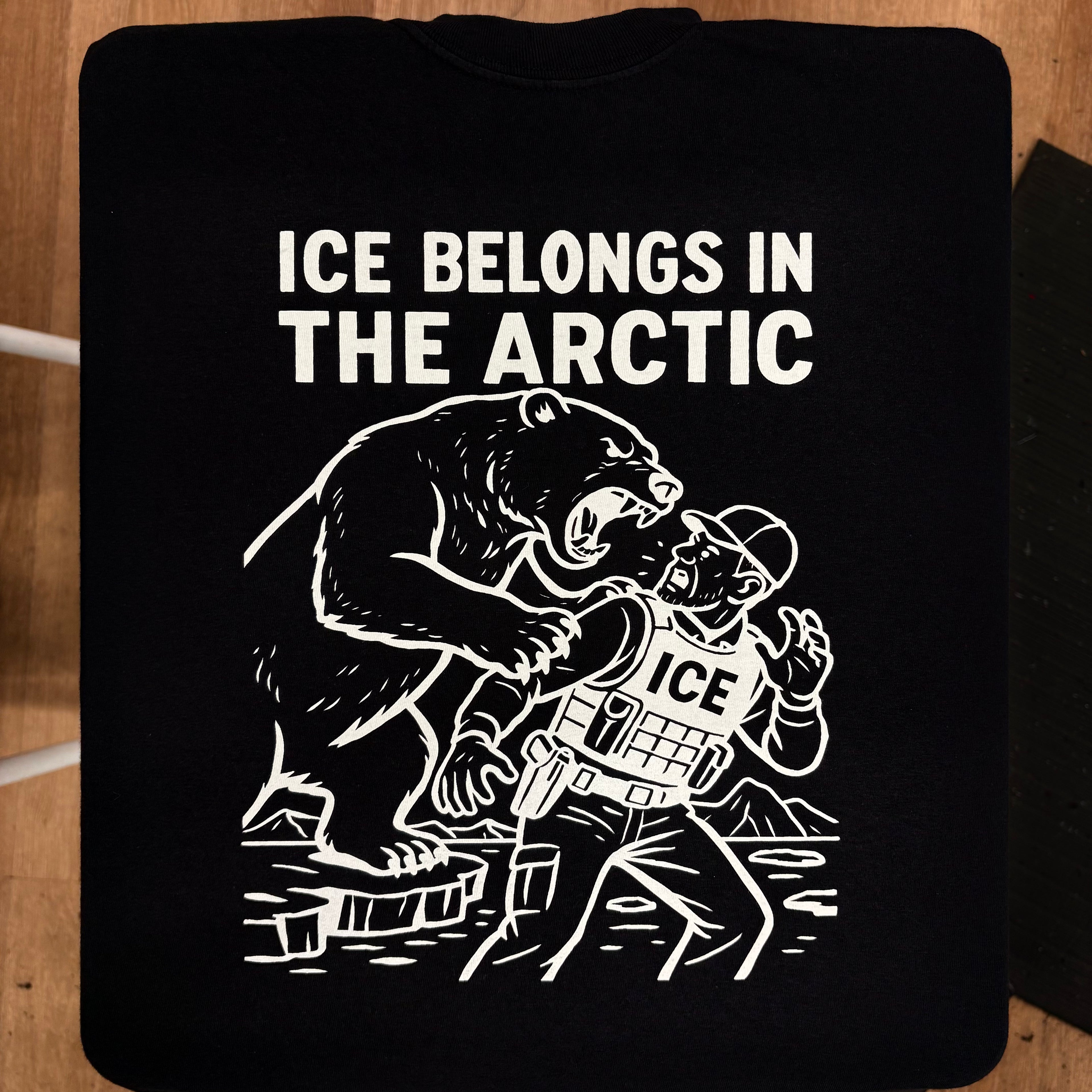 Ice Belongs In The Arctic - Melcolm Brown - Mutual Aid Design
