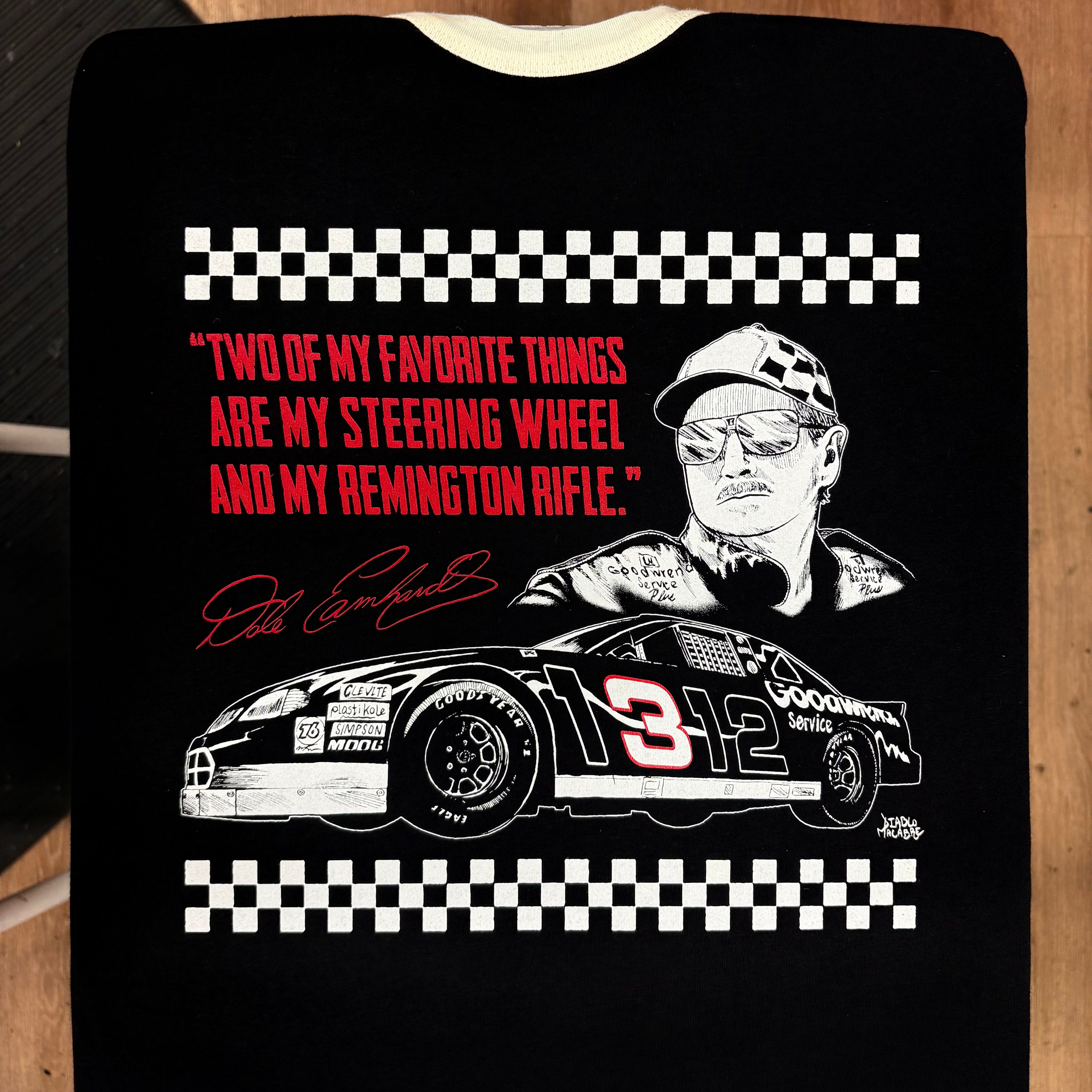 Two Of My Favorite Things Are My Steering Wheel And My Remington Rifle. - Two Color - Diablo Macabre