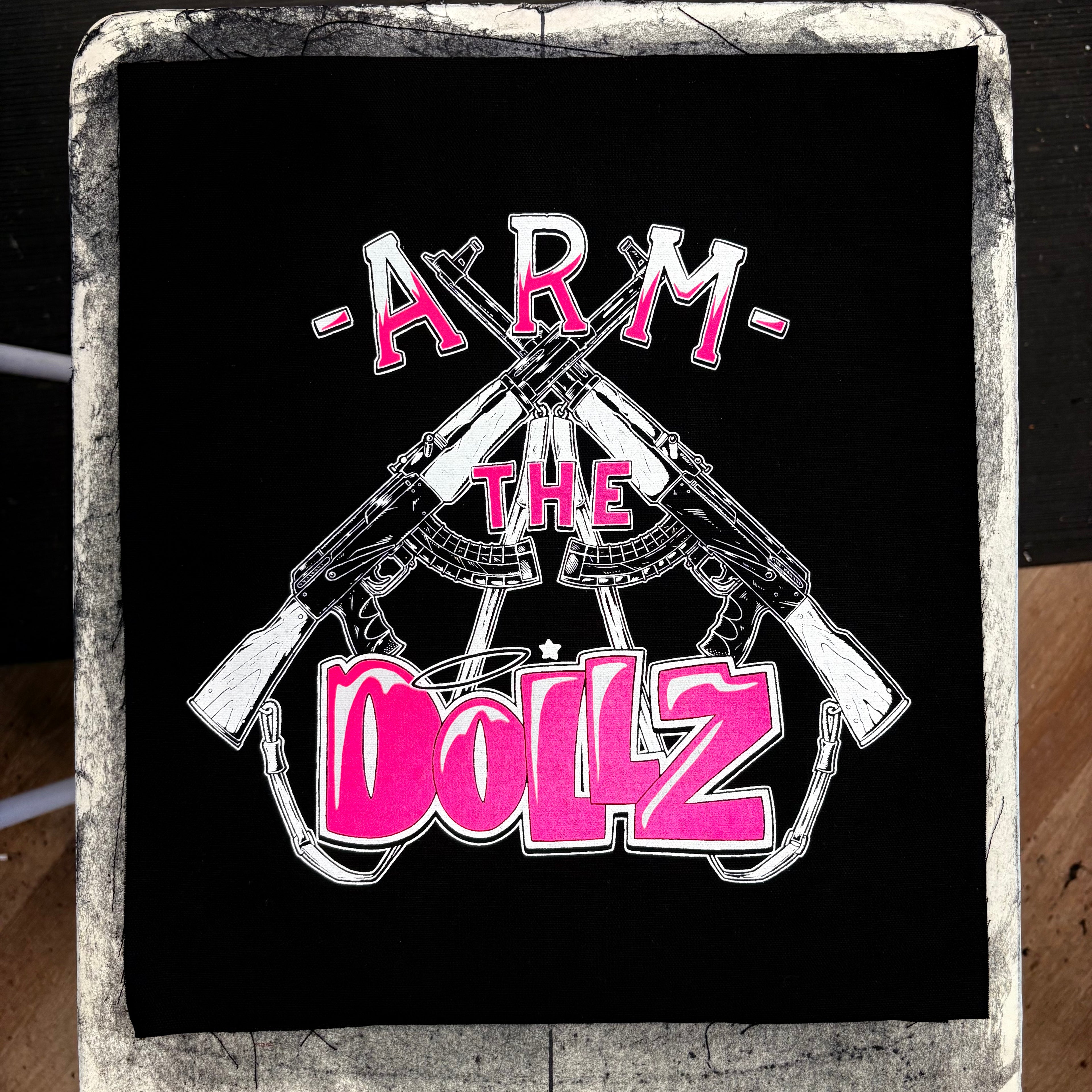 Arm The Dollz - Mutual Aid Design - Backpatch