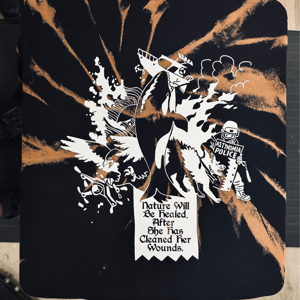 Nature Will Be Healed, After She Has Cleaned Her Wounds - Shirt - XL- Bleached (Spiral Style)