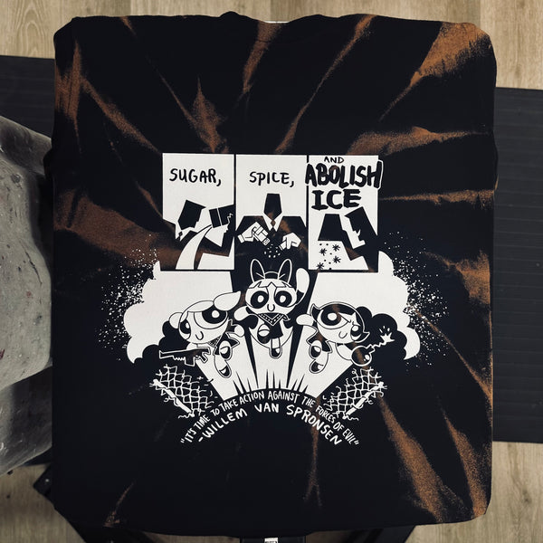 Sugar Spice Abolish Ice - Shirt - M- Bleached (Spiral Style)