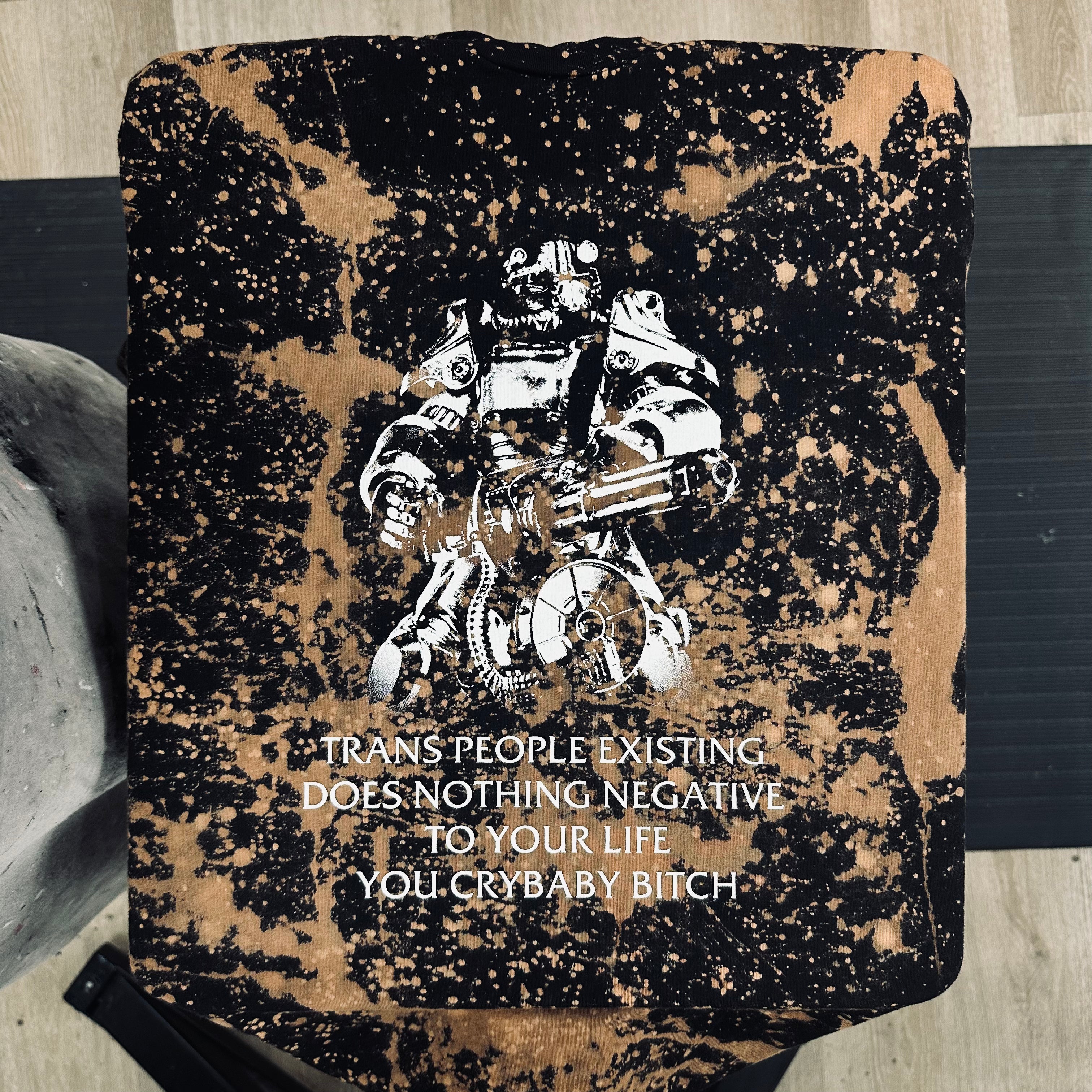 T45 Fallout - Shirt - M - Bleached (Splatter Style)